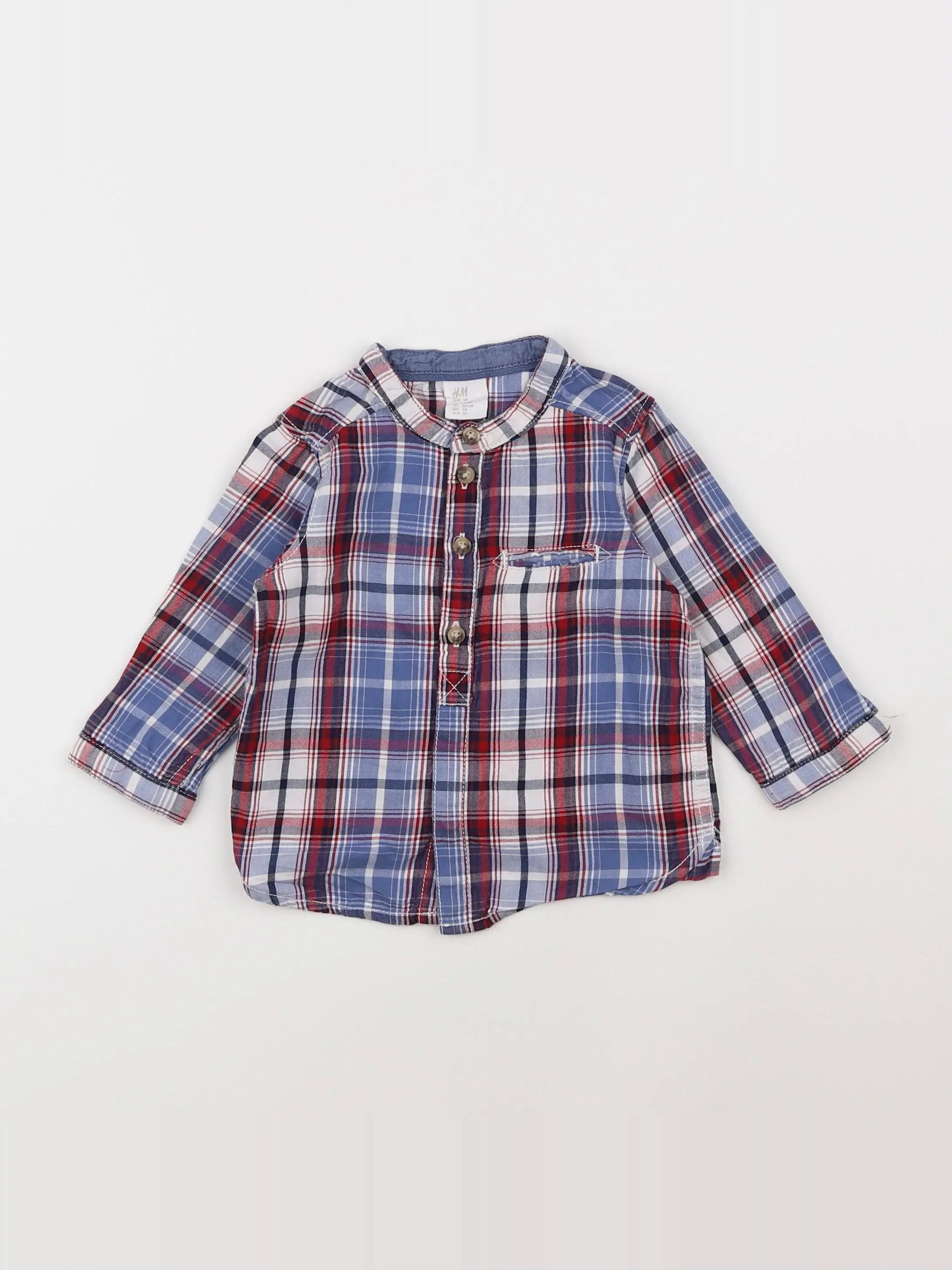H&M - chemise multicolore - 3/6 mois