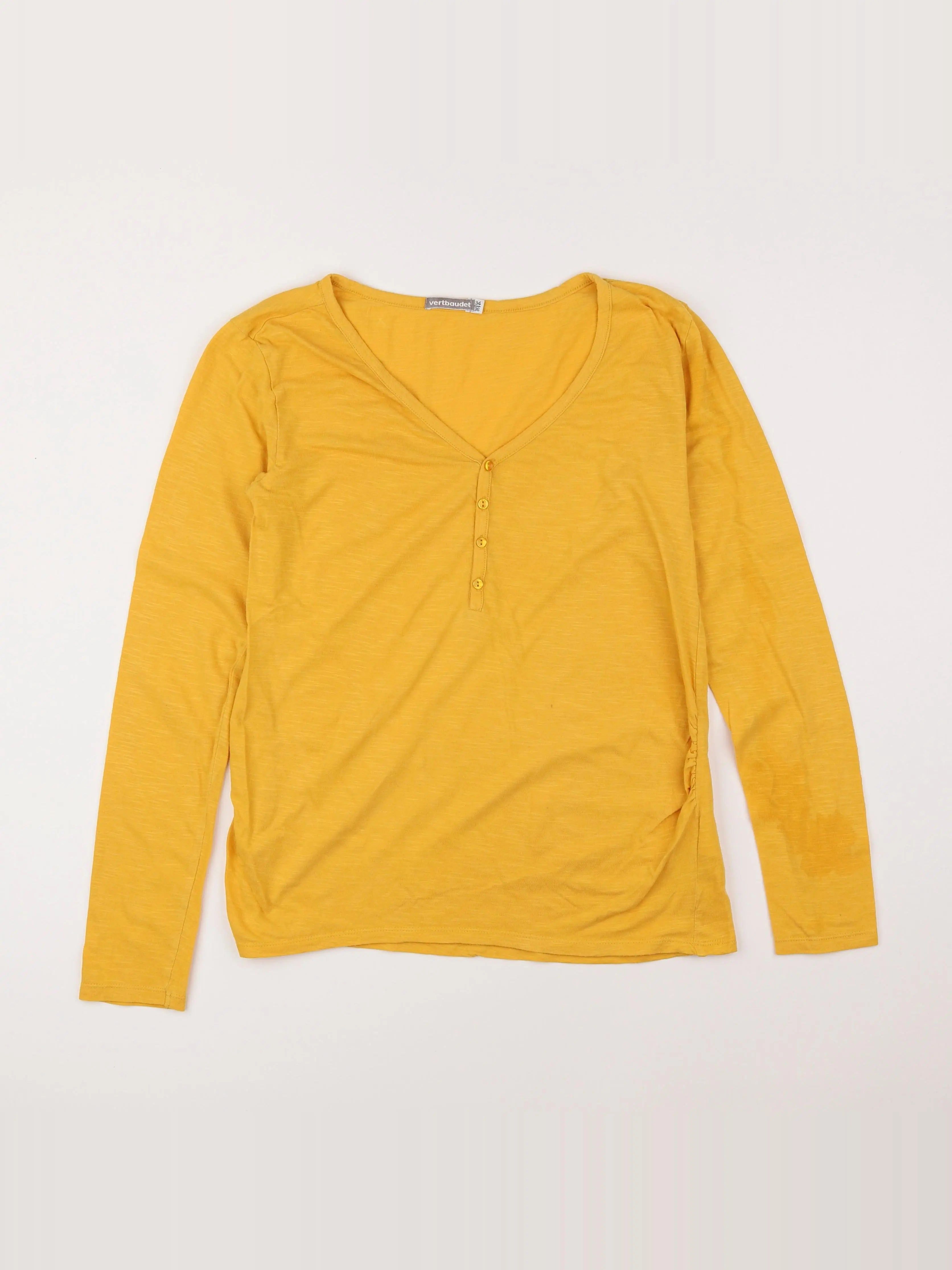 Vertbaudet - tee-shirt grossesse jaune - 34 à 36