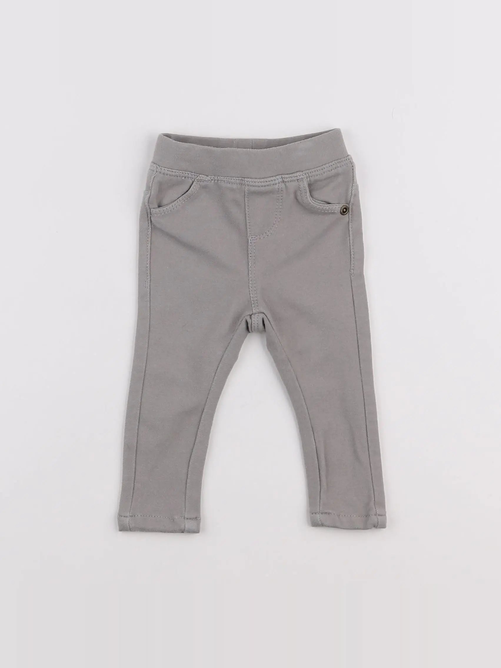 Vertbaudet - jegging gris - 3 mois