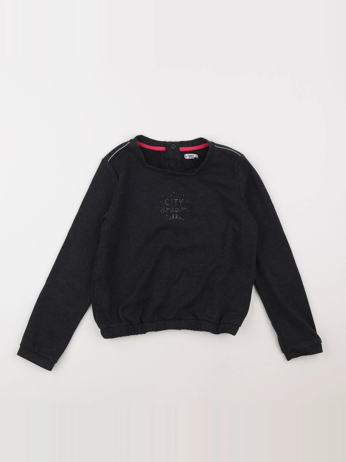 IKKS - tee-shirt gris - 10 ans