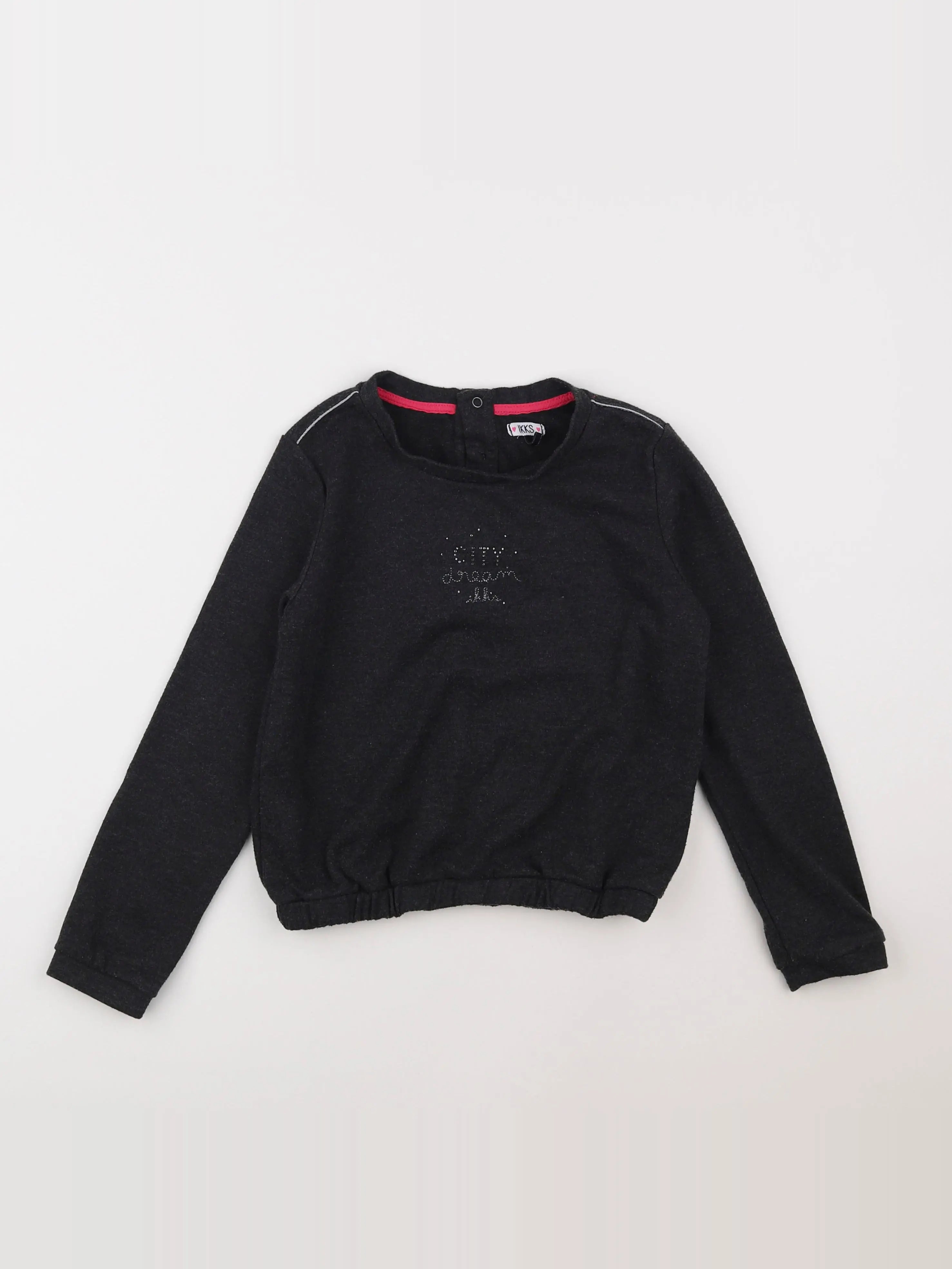 IKKS - tee-shirt gris - 10 ans