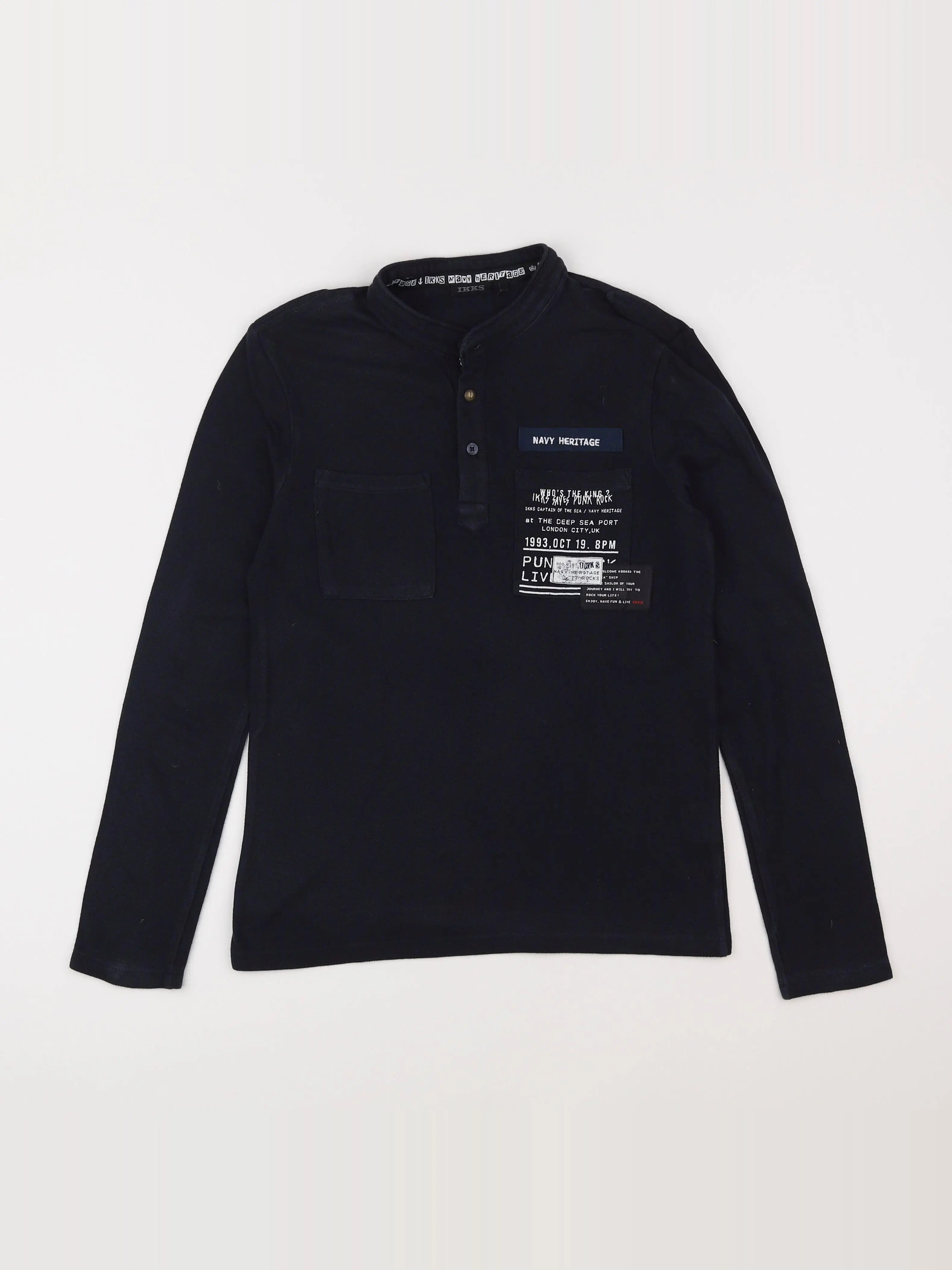 IKKS - polo bleu - 12 ans