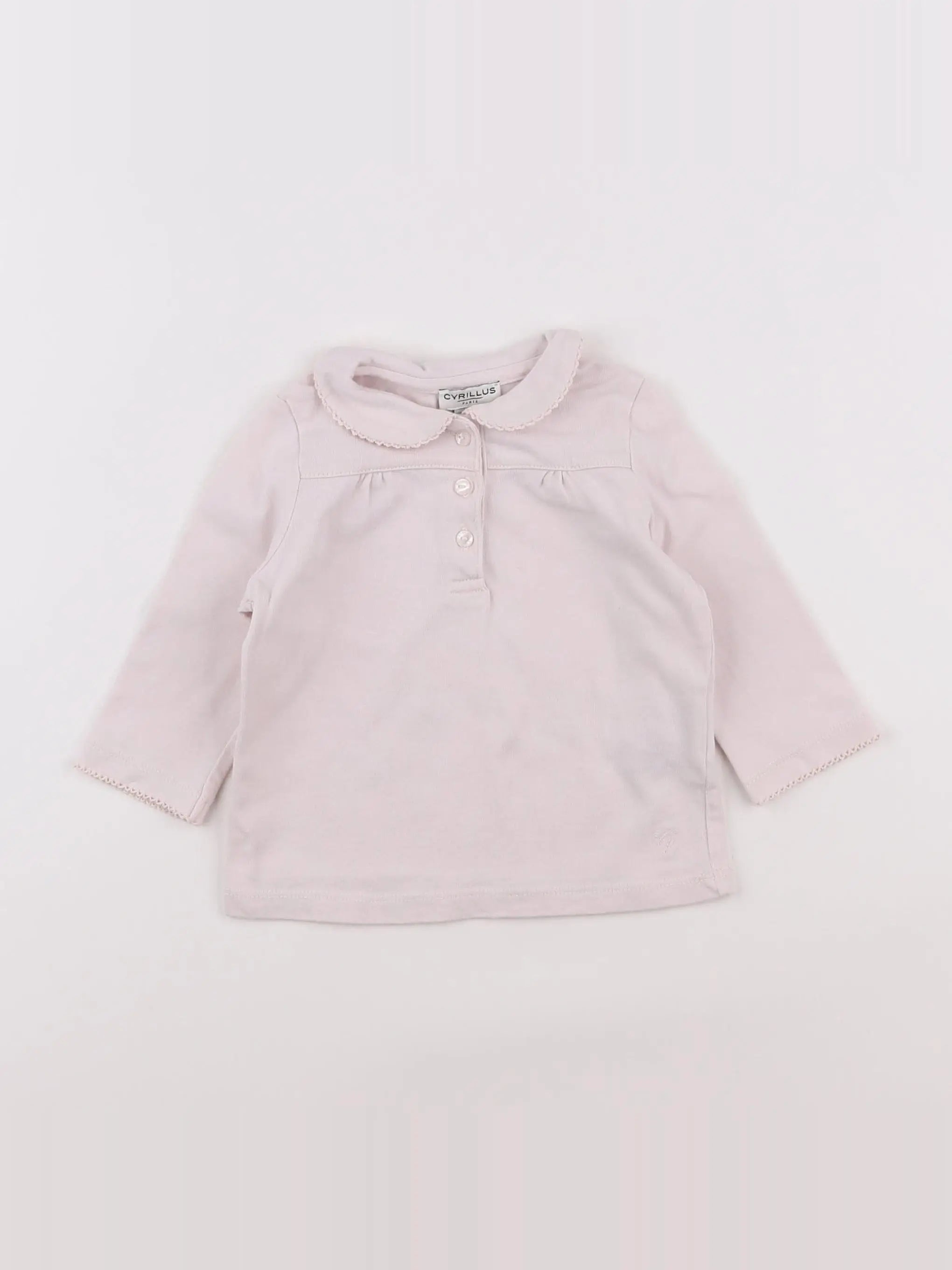 Cyrillus - tee-shirt rose - 12 mois