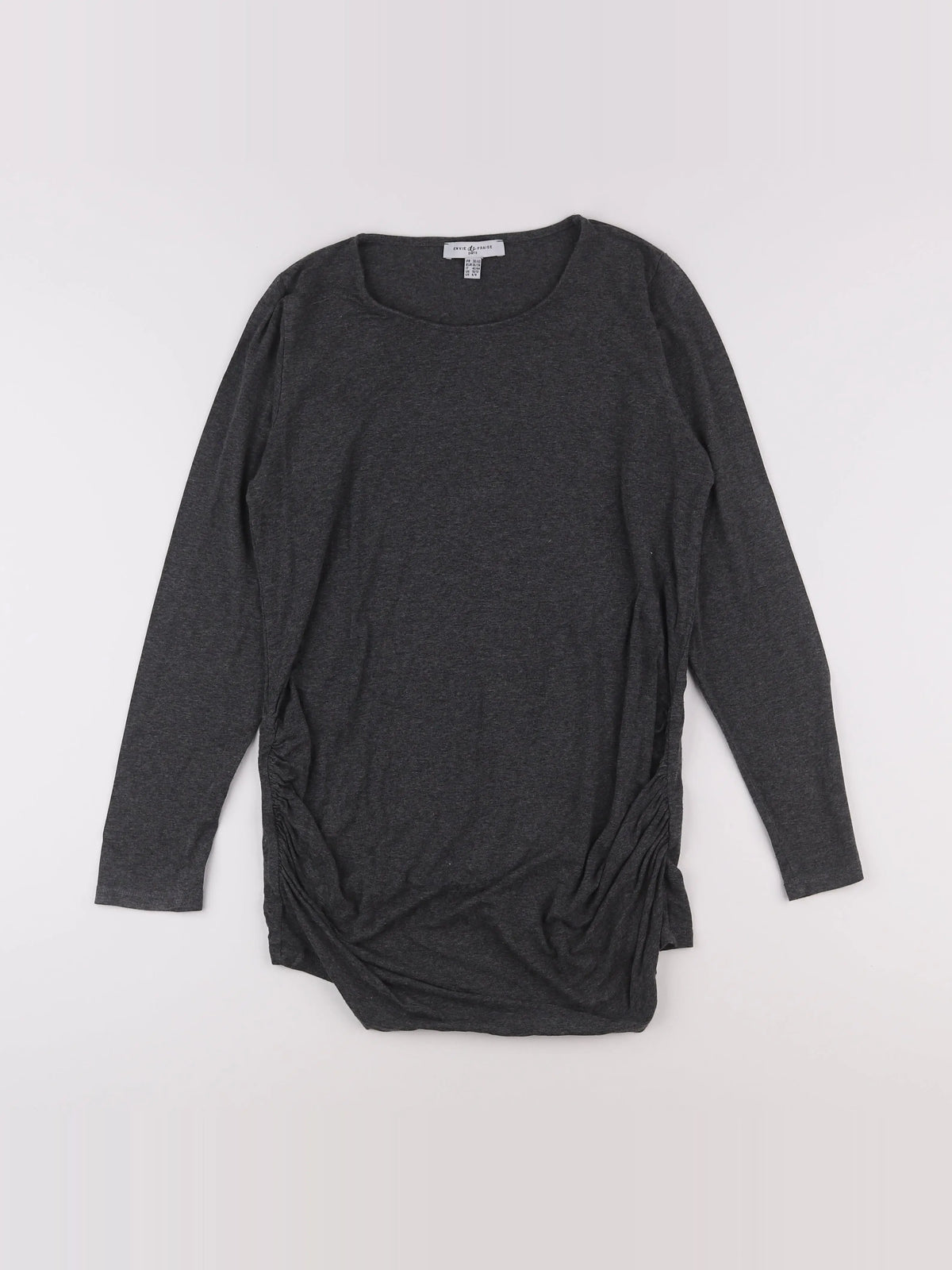Envie de fraise - tee-shirt grossesse gris - 38 à 40