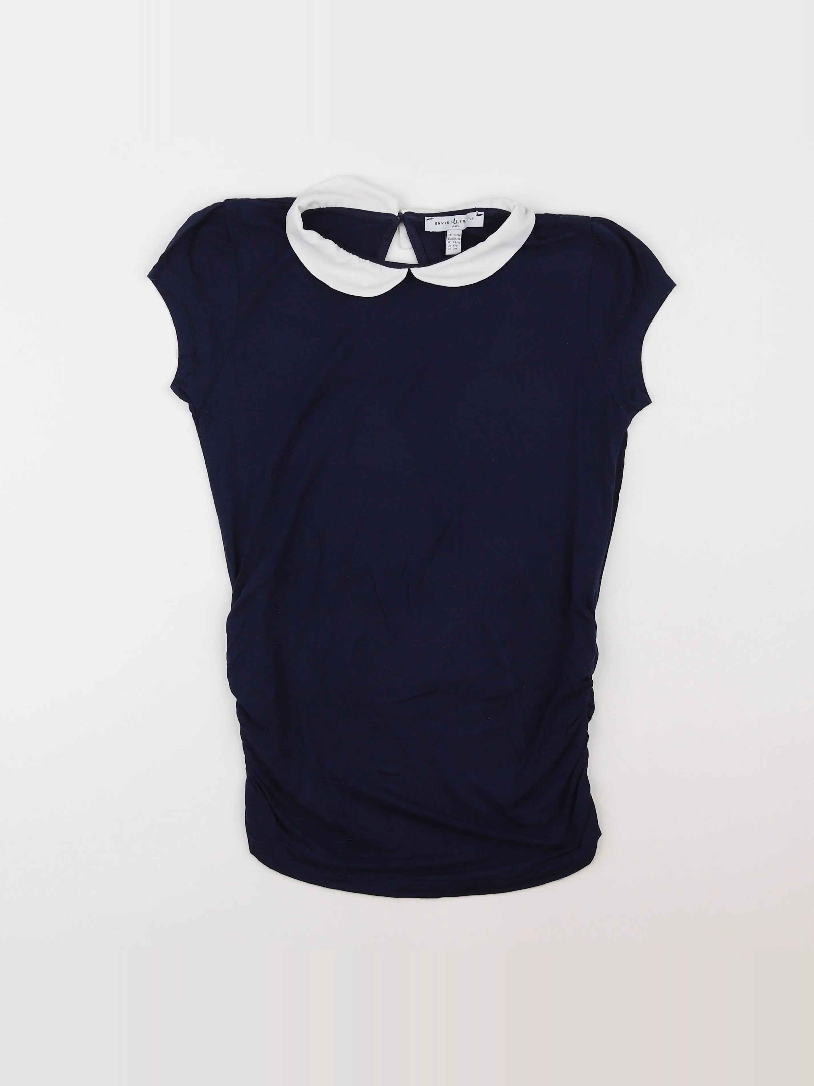 Envie de fraise - tee-shirt grossesse bleu - 34 à 36