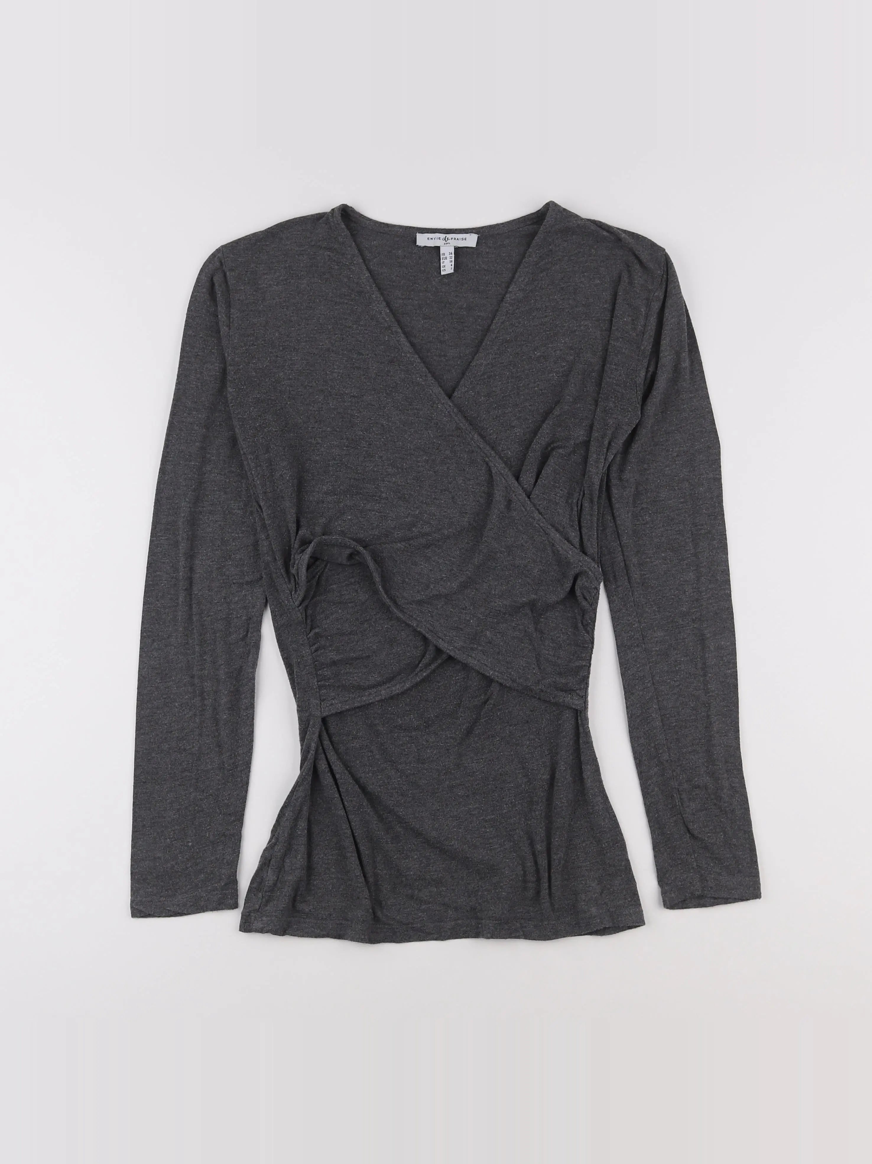 Envie de fraise - tee-shirt allaitement, grossesse gris - 34