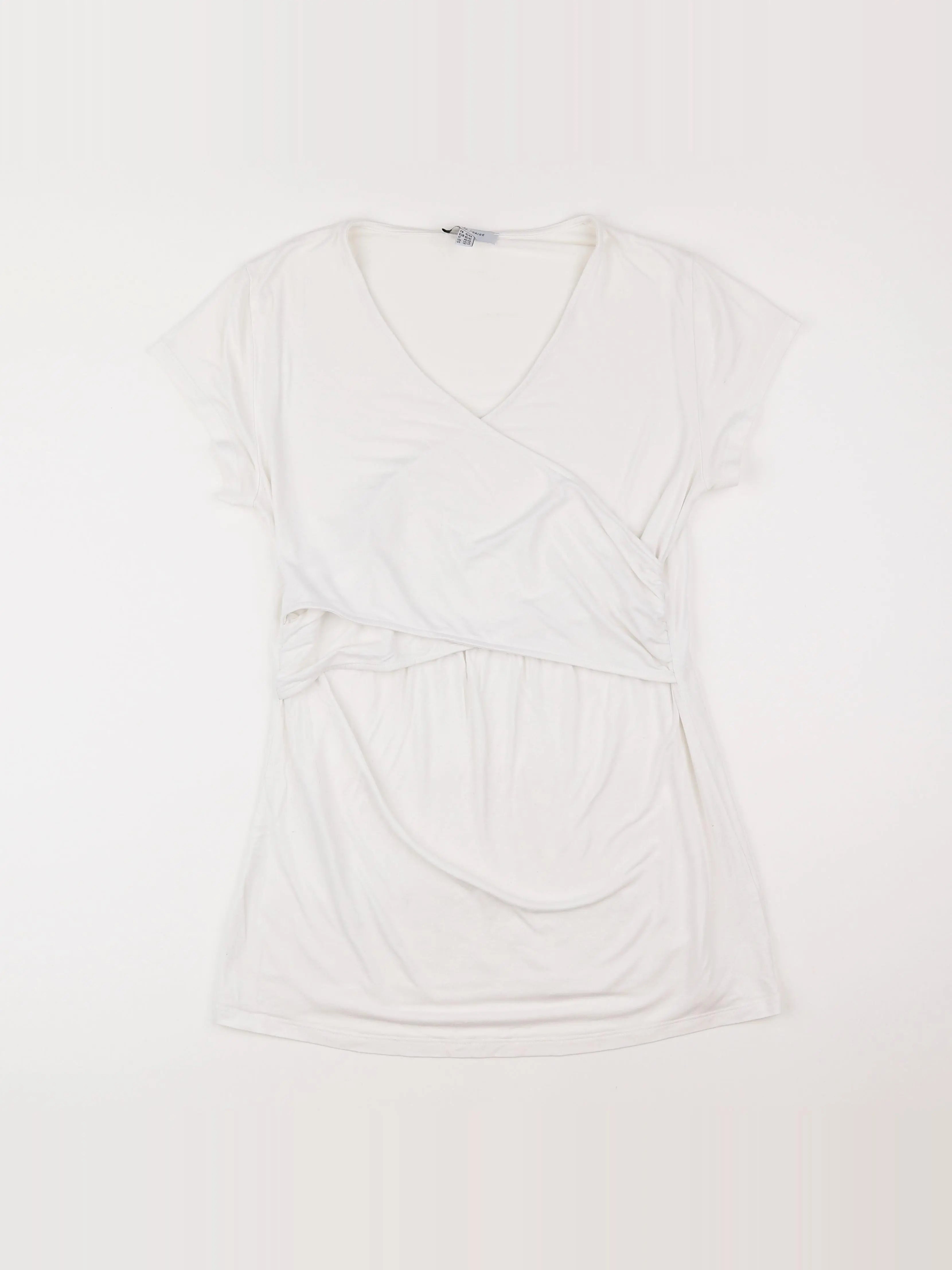 Envie de fraise - tee-shirt grossesse, allaitement blanc - 42 à 44