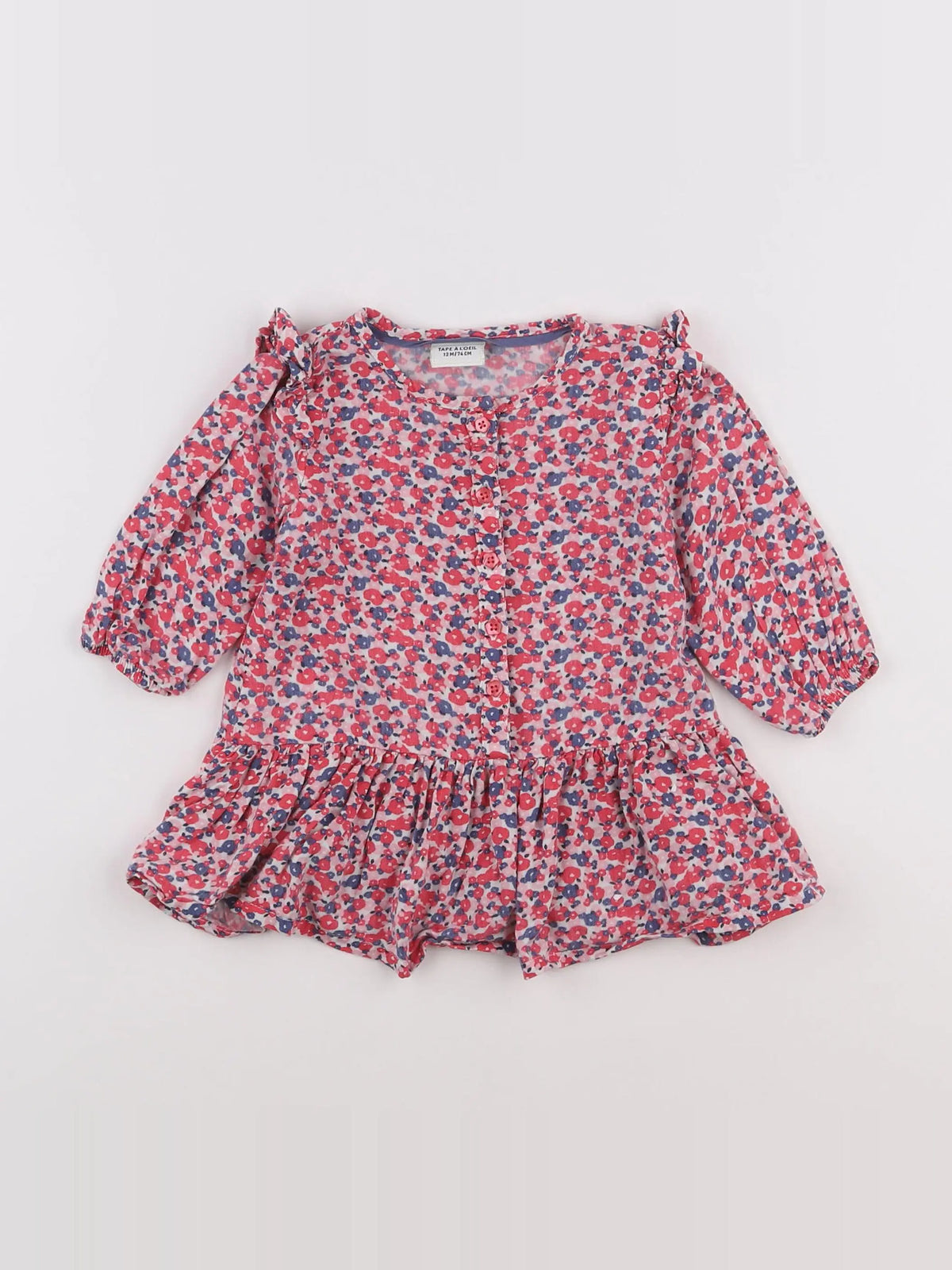 Tape à l'oeil - robe rose - 12 mois