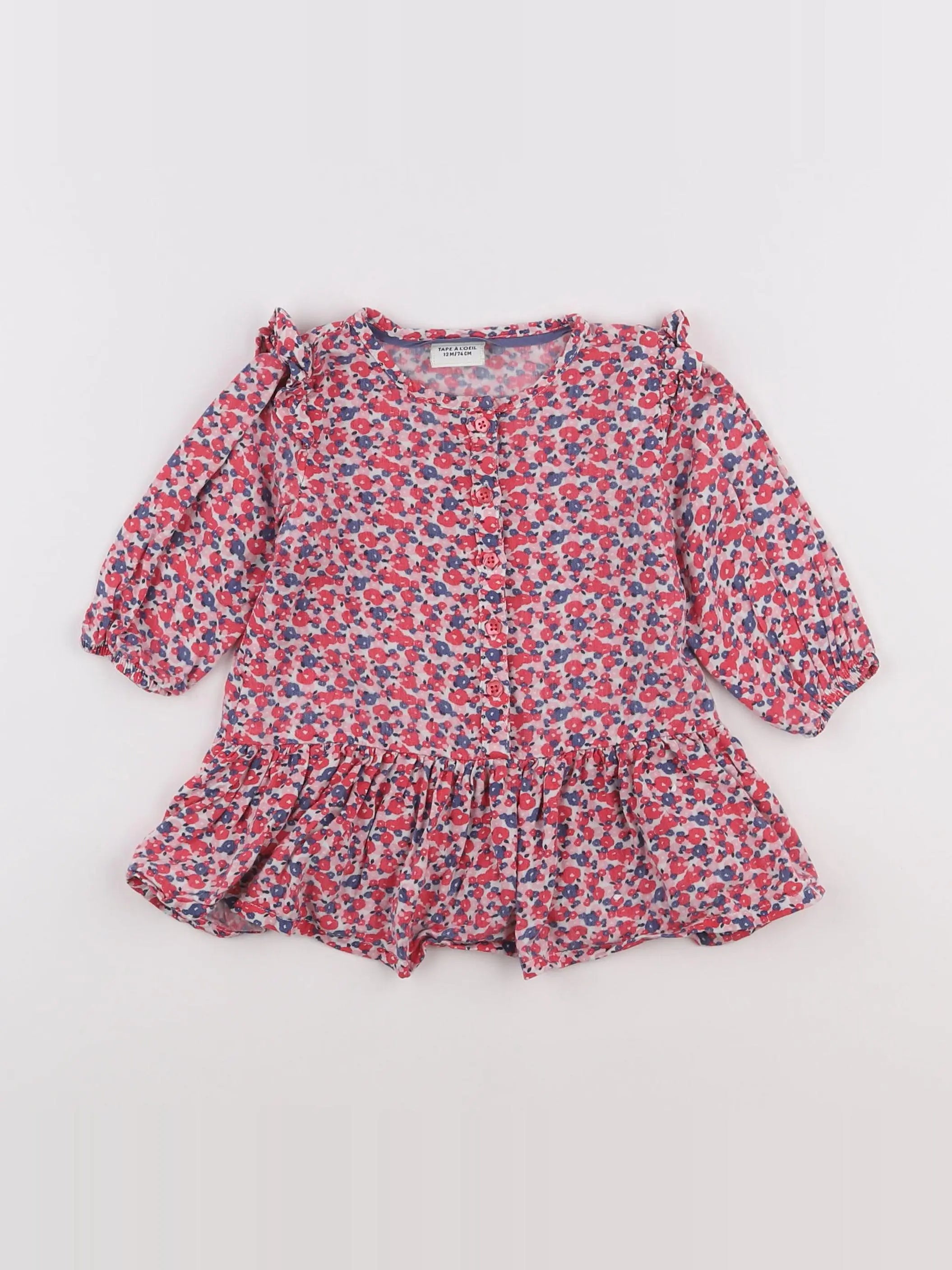 Tape à l'oeil - robe rose - 12 mois