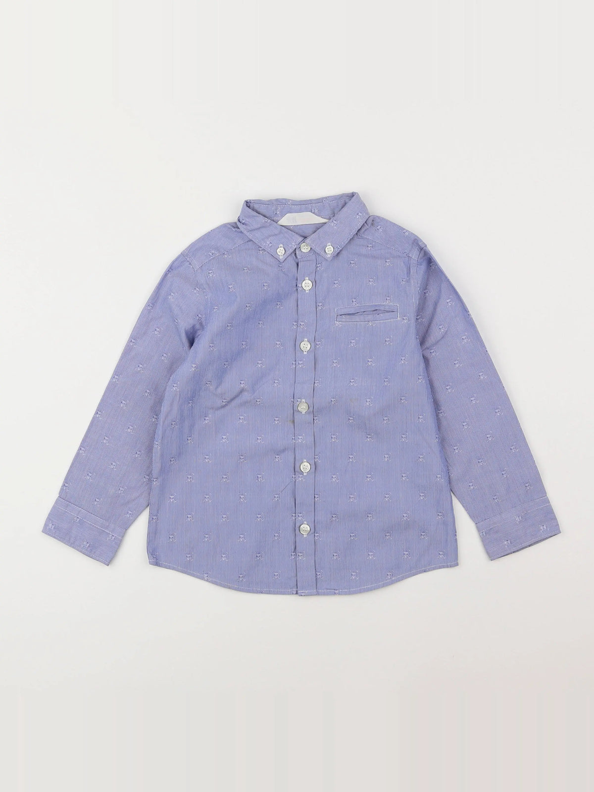 H&M - chemise bleu - 4 ans