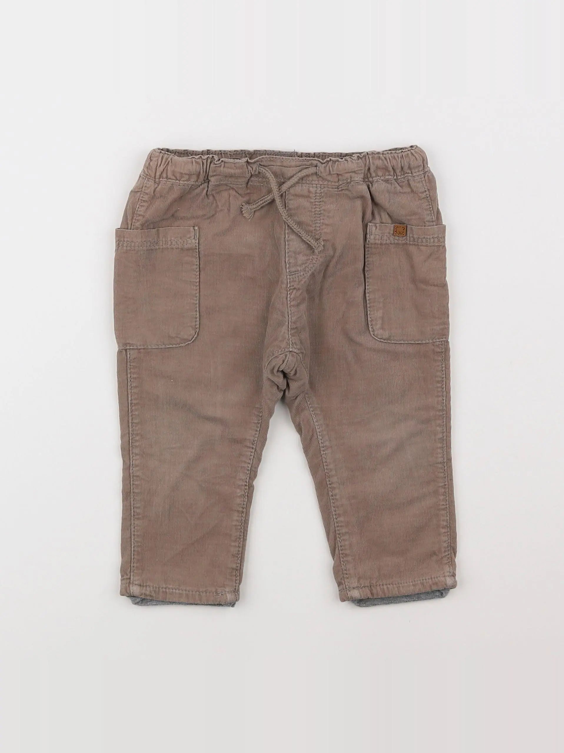 H&M - pantalon beige - 6/9 mois