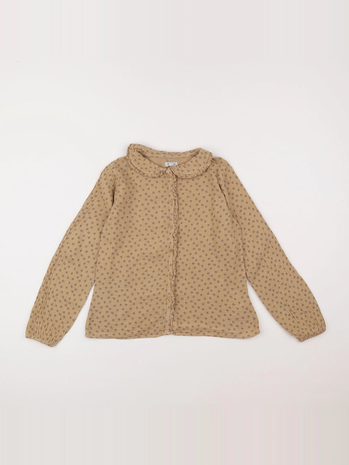 Vertbaudet - chemise marron - 10 ans