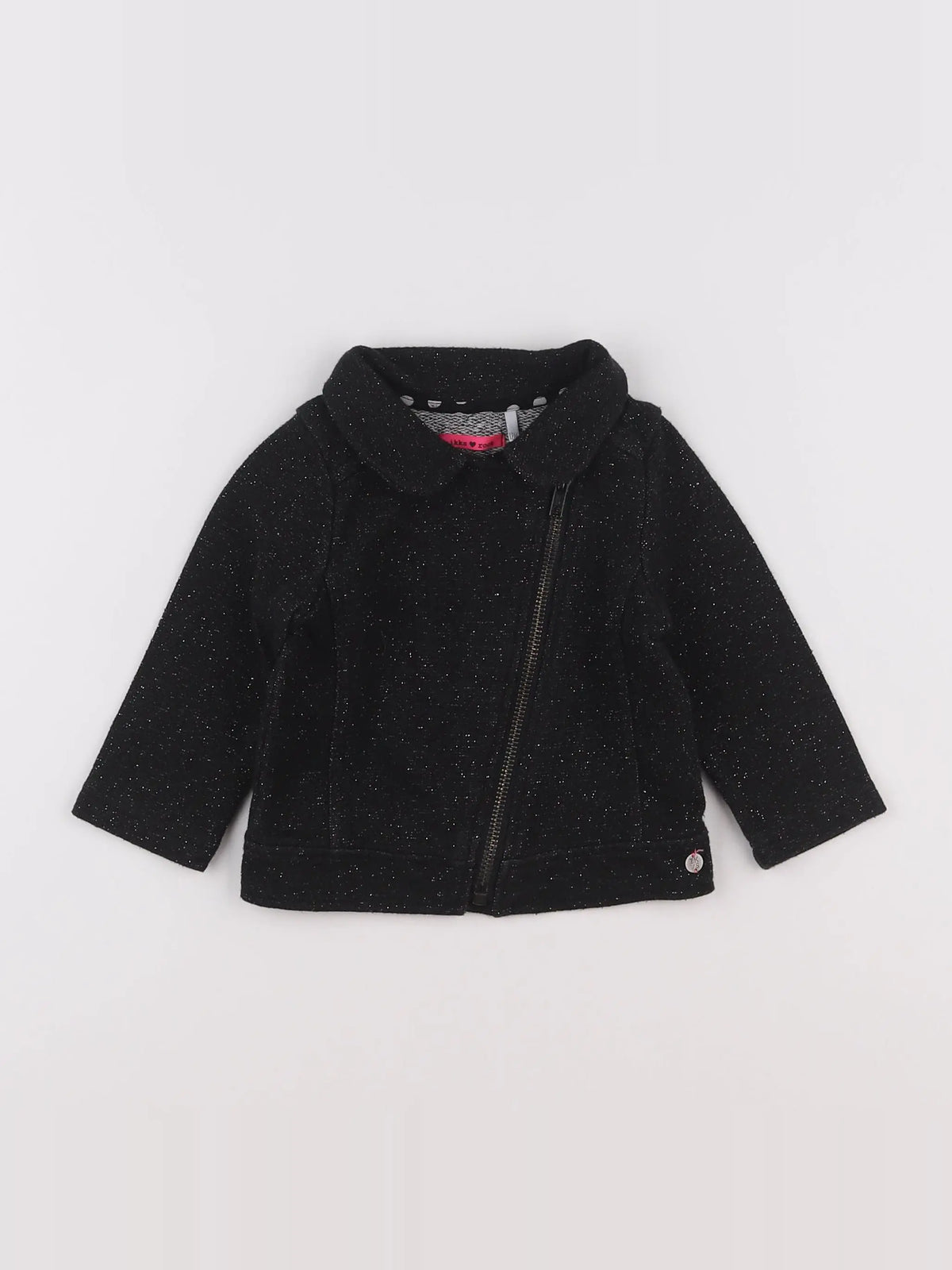 IKKS - veste imprimé au dos argent, noir - 12 mois