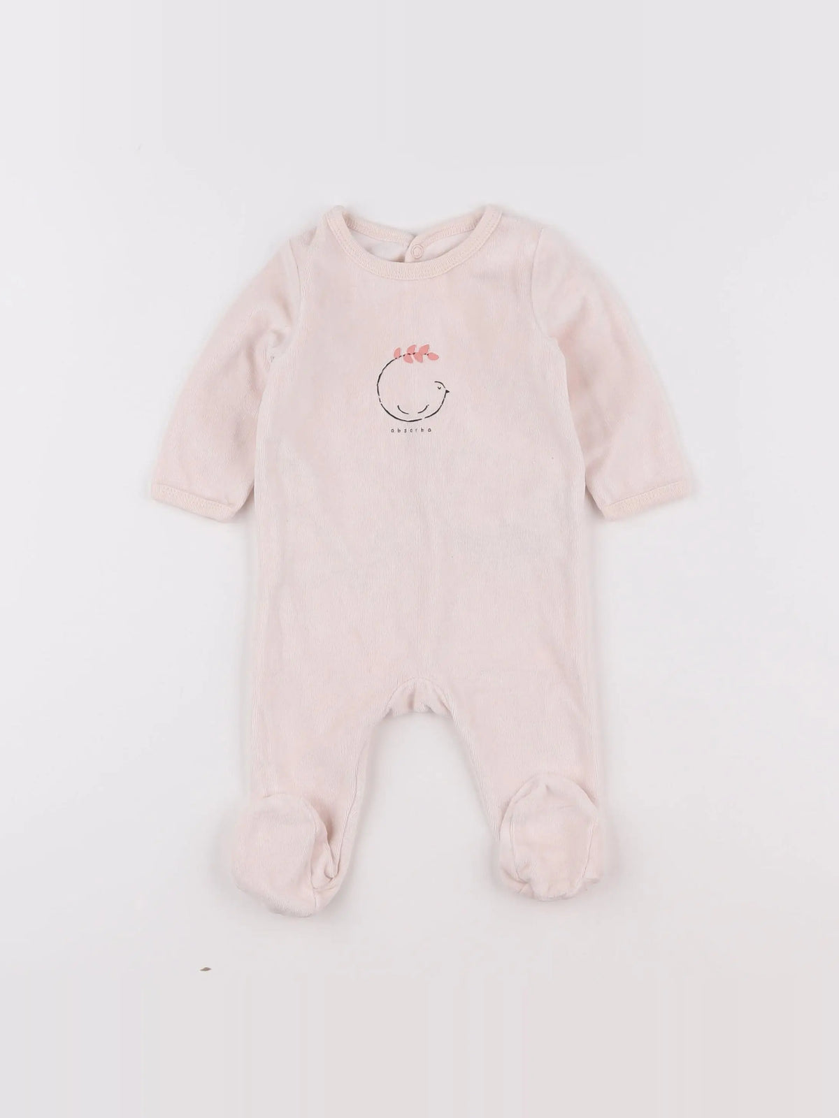 Absorba - pyjama velours rose - 3 mois