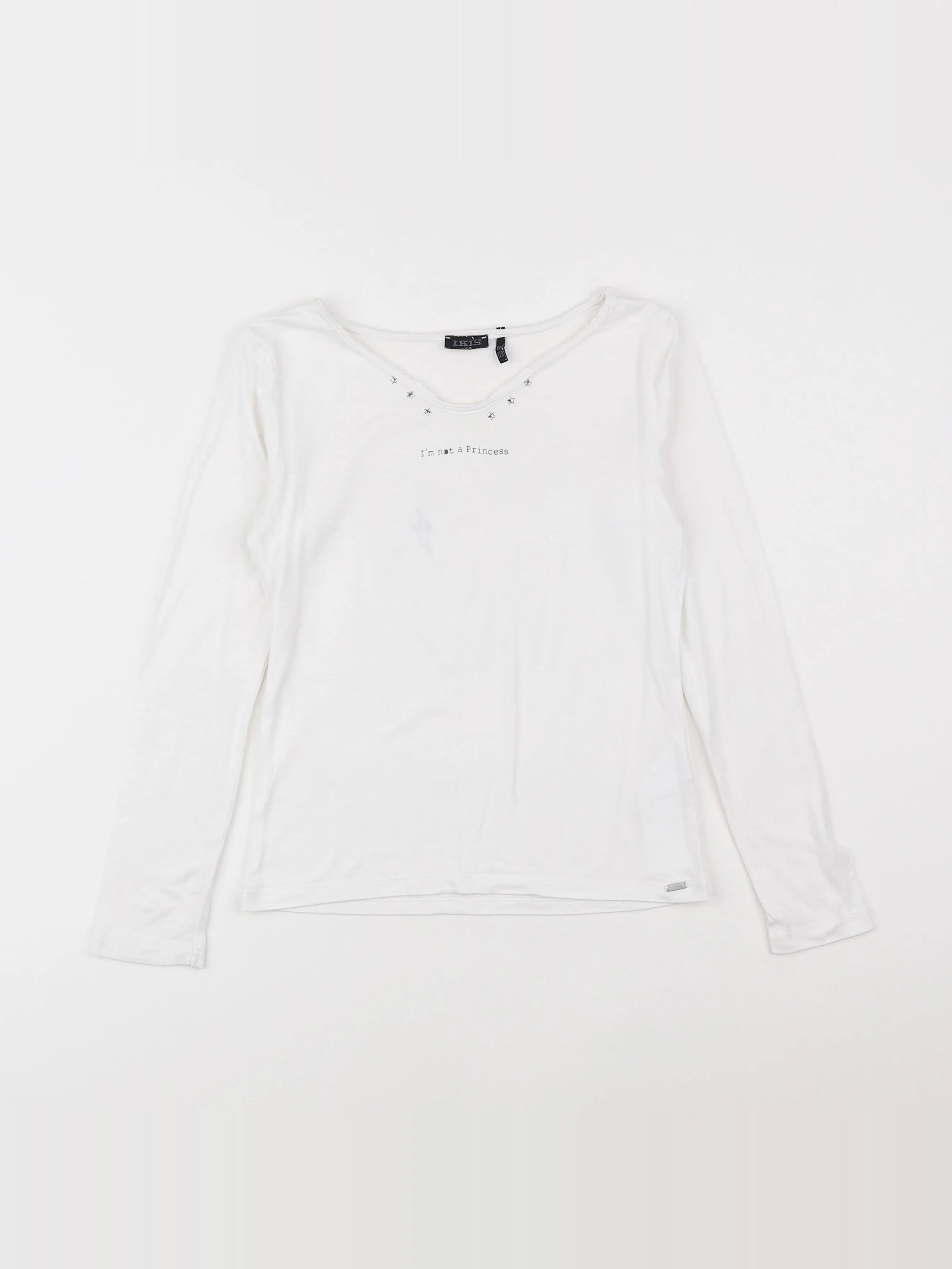 IKKS - tee-shirt imprimé au dos blanc - 8 ans