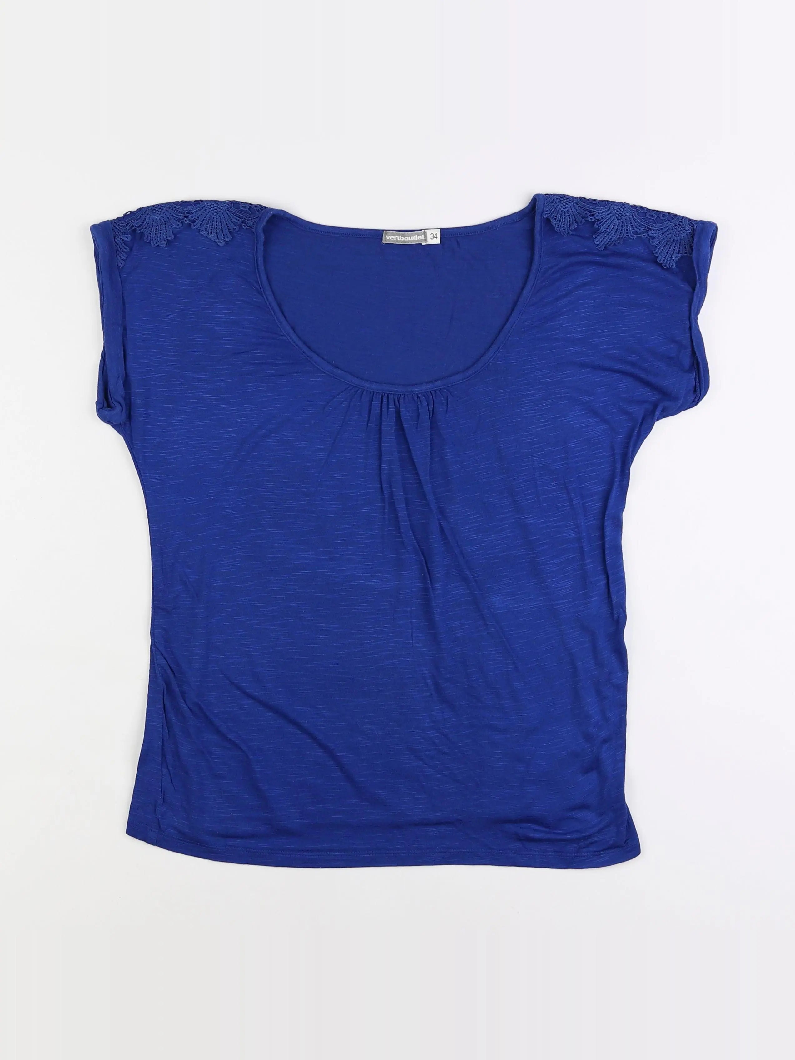 Vertbaudet - tee-shirt grossesse bleu - 34
