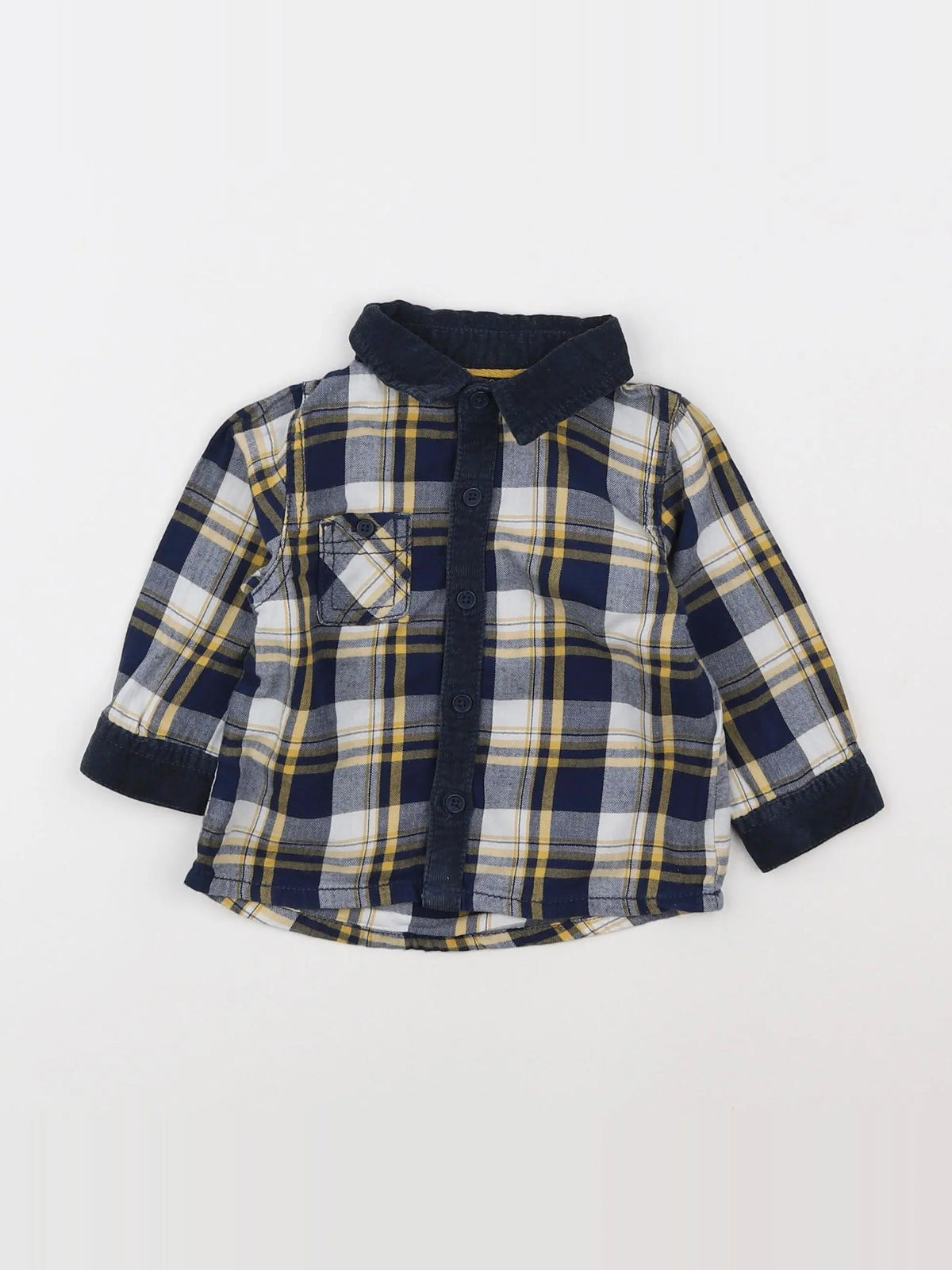 Tape à l'oeil - chemise bleu - 9 mois