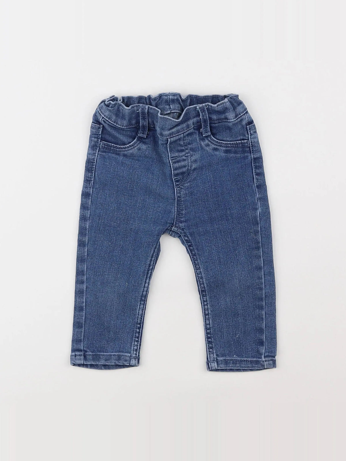 H&M - jean bleu - 6/9 mois