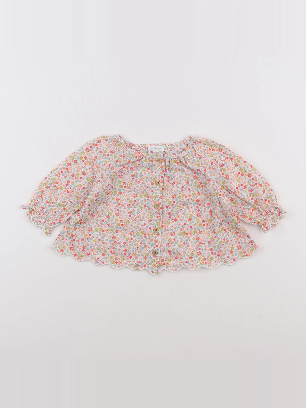Vertbaudet - blouse multicolore - 3 mois