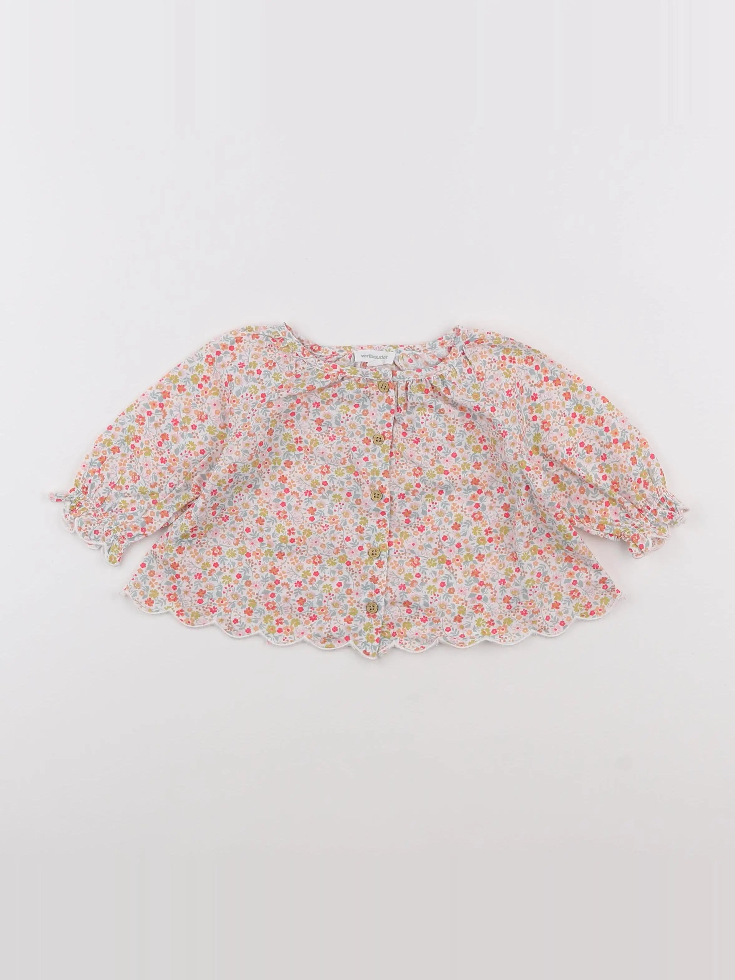 Vertbaudet - blouse multicolore - 3 mois