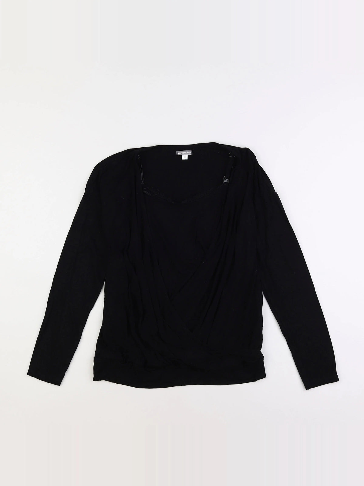 Vertbaudet - tee-shirt grossesse noir - 34 à 36