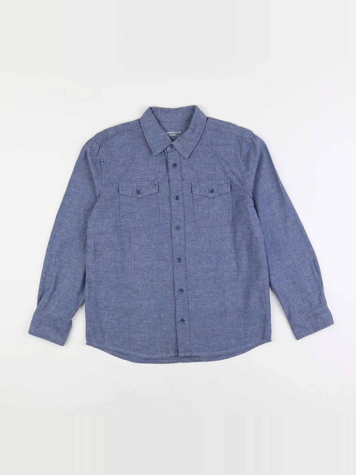 Monoprix - chemise bleu - 10 ans