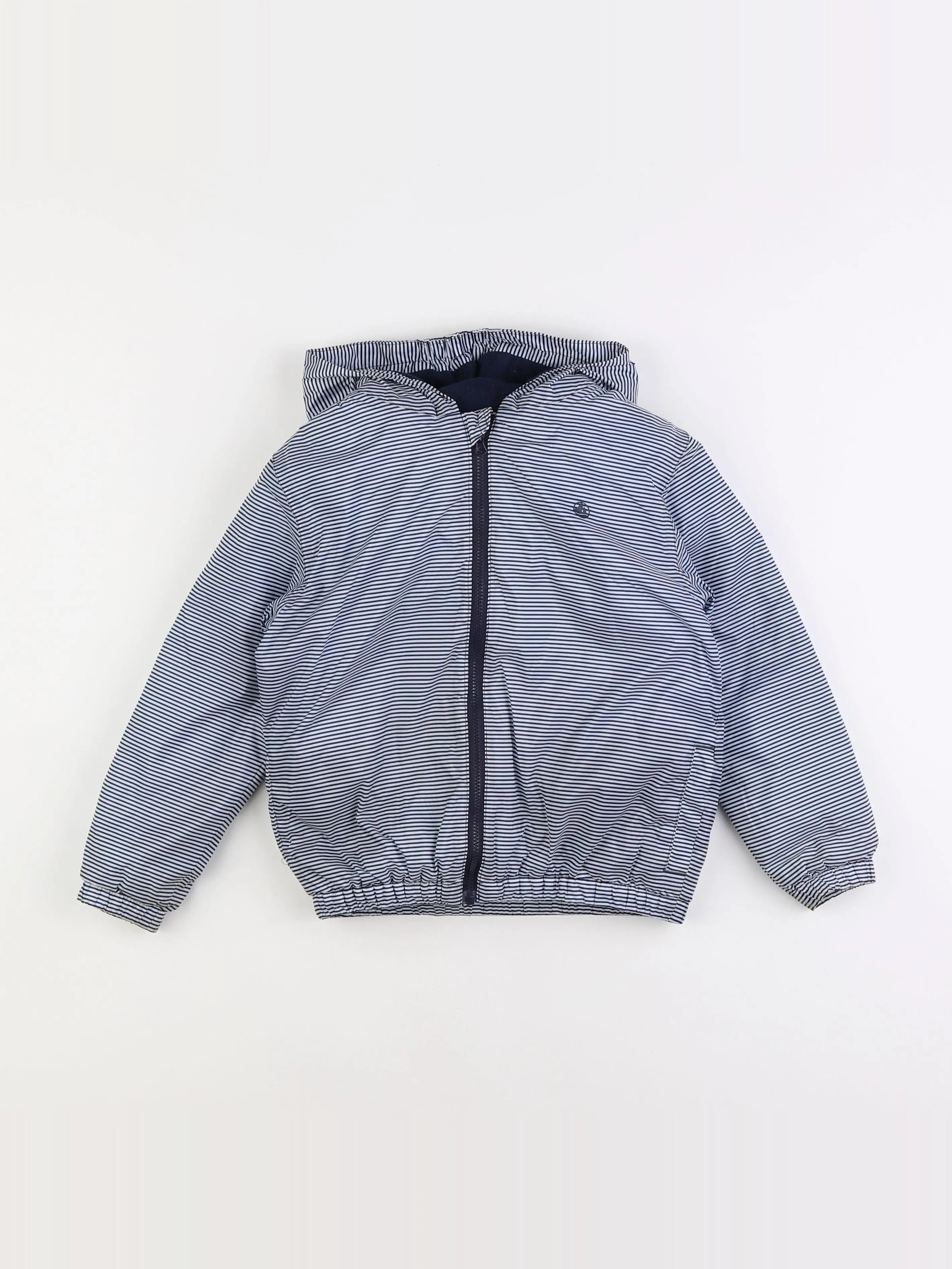 Petit Bateau - imperméable bleu - 6 mois