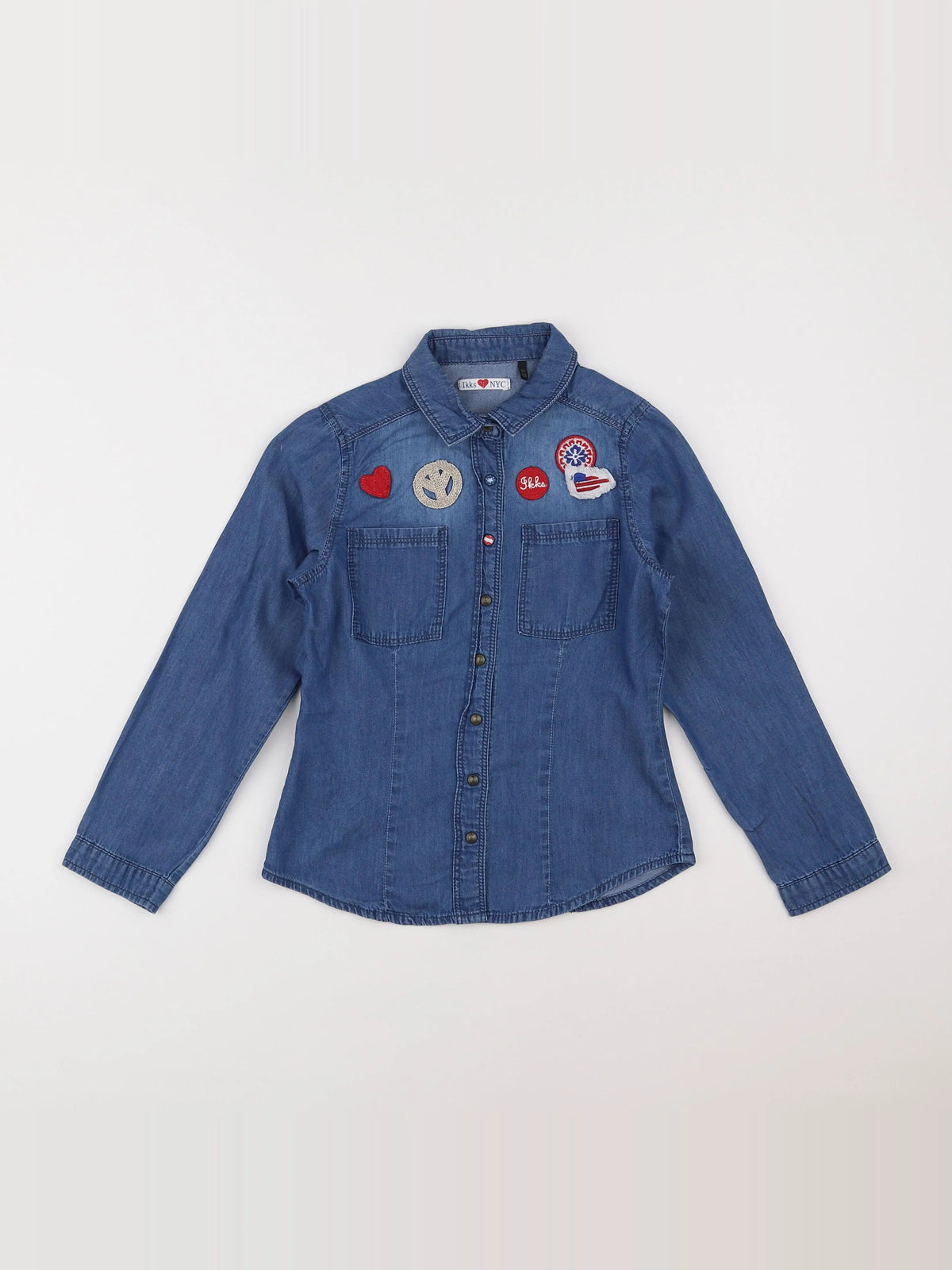 IKKS - chemise bleu - 8 ans