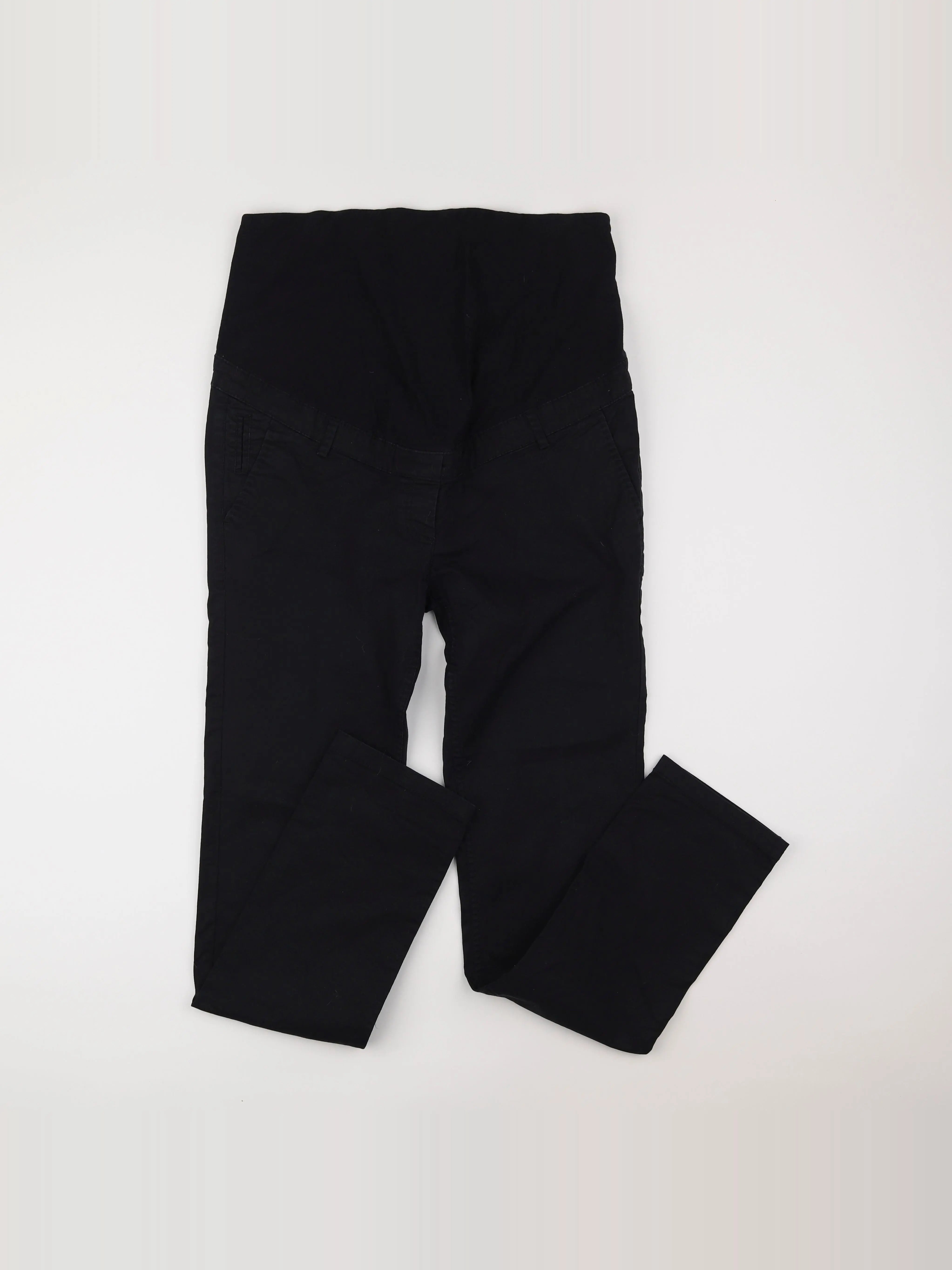 H&M - jean grossesse noir - 44