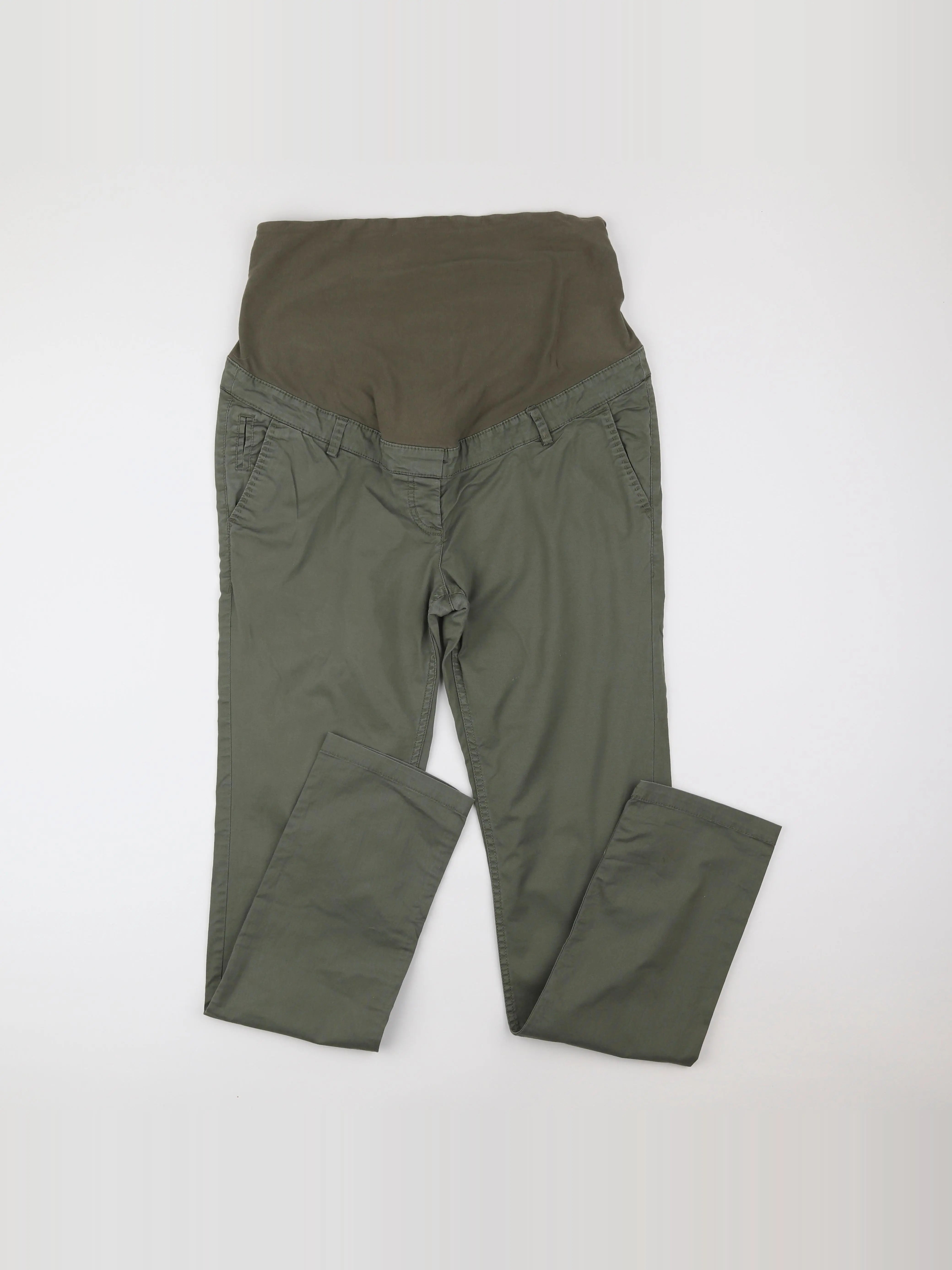 H&M - pantalon grossesse vert - 44