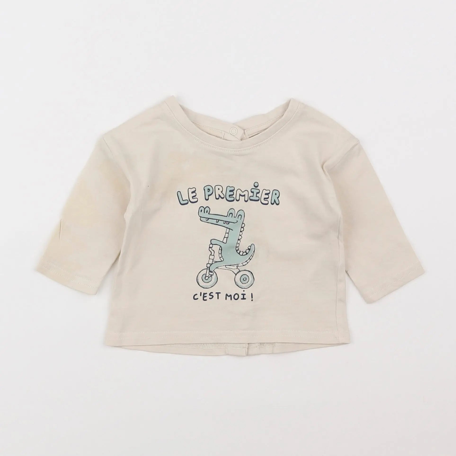 Vertbaudet - tee-shirt blanc - 3 mois