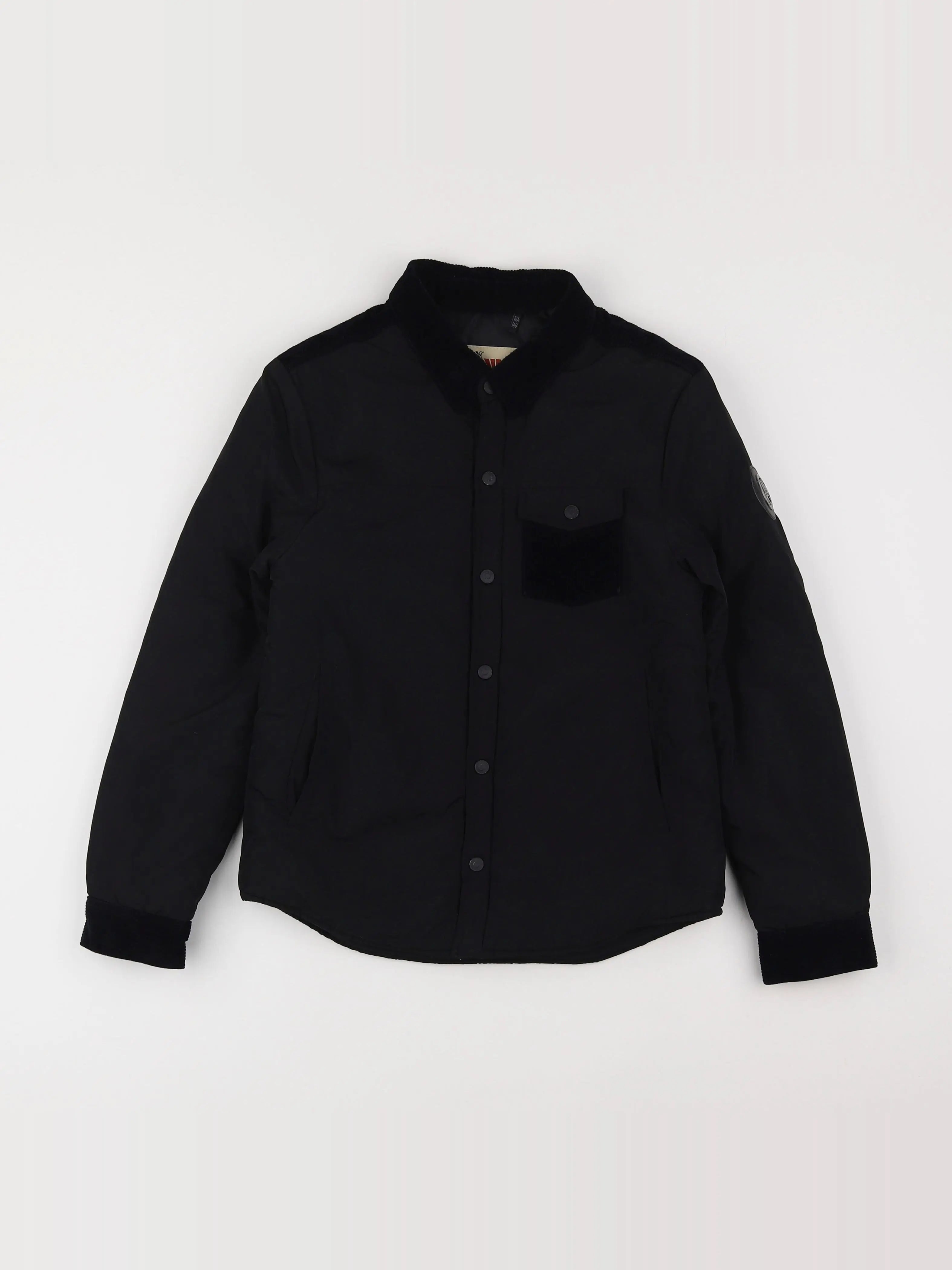 IKKS - veste simili cuir noir - 10 ans