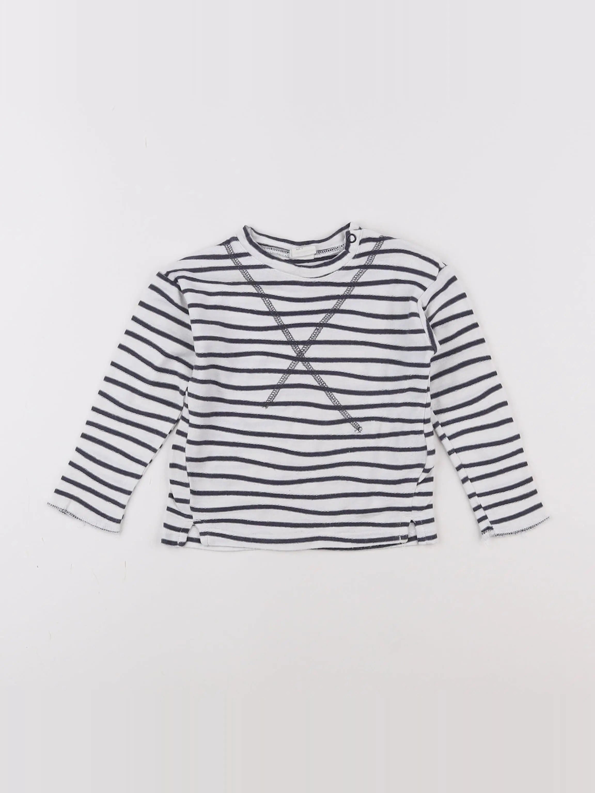 H&M - tee-shirt blanc - 6/9 mois