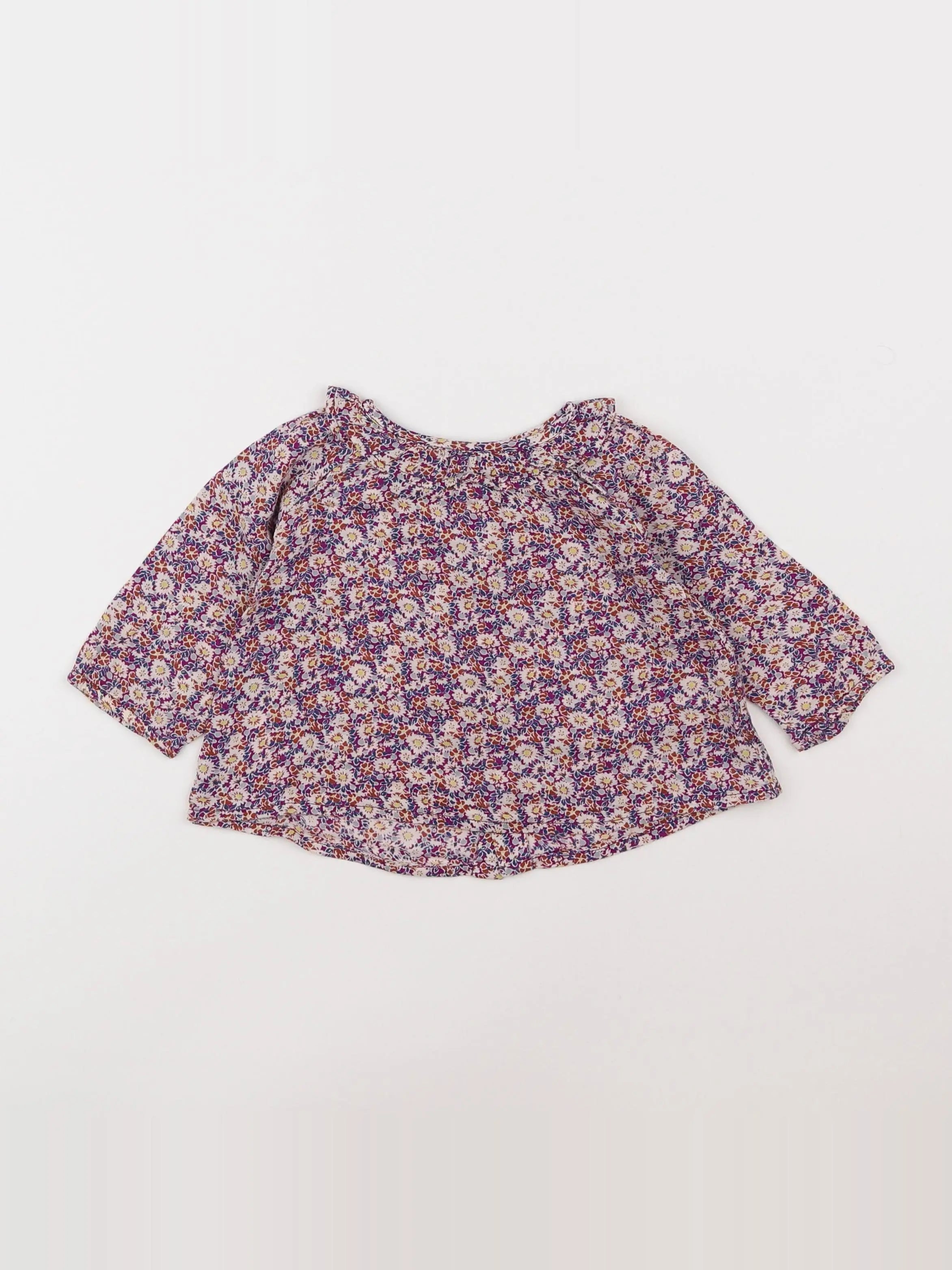 Boutchou - blouse multicolore - 6 mois