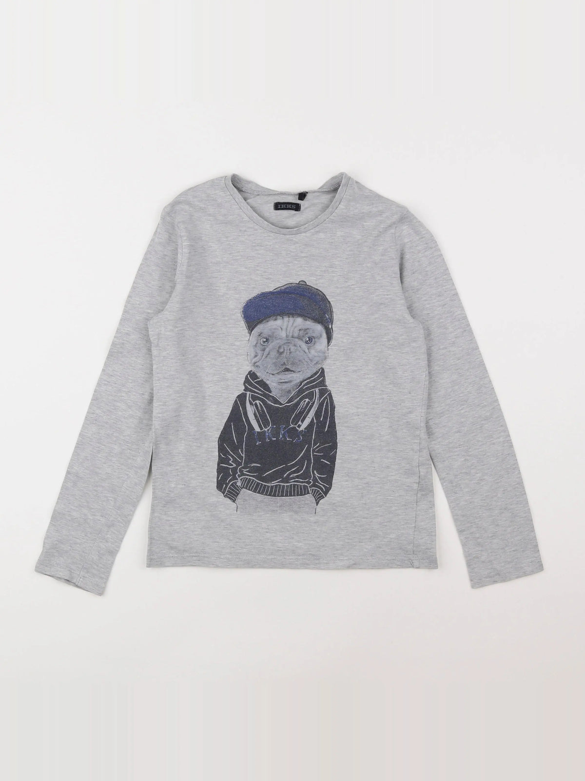 IKKS - tee-shirt gris - 8 ans