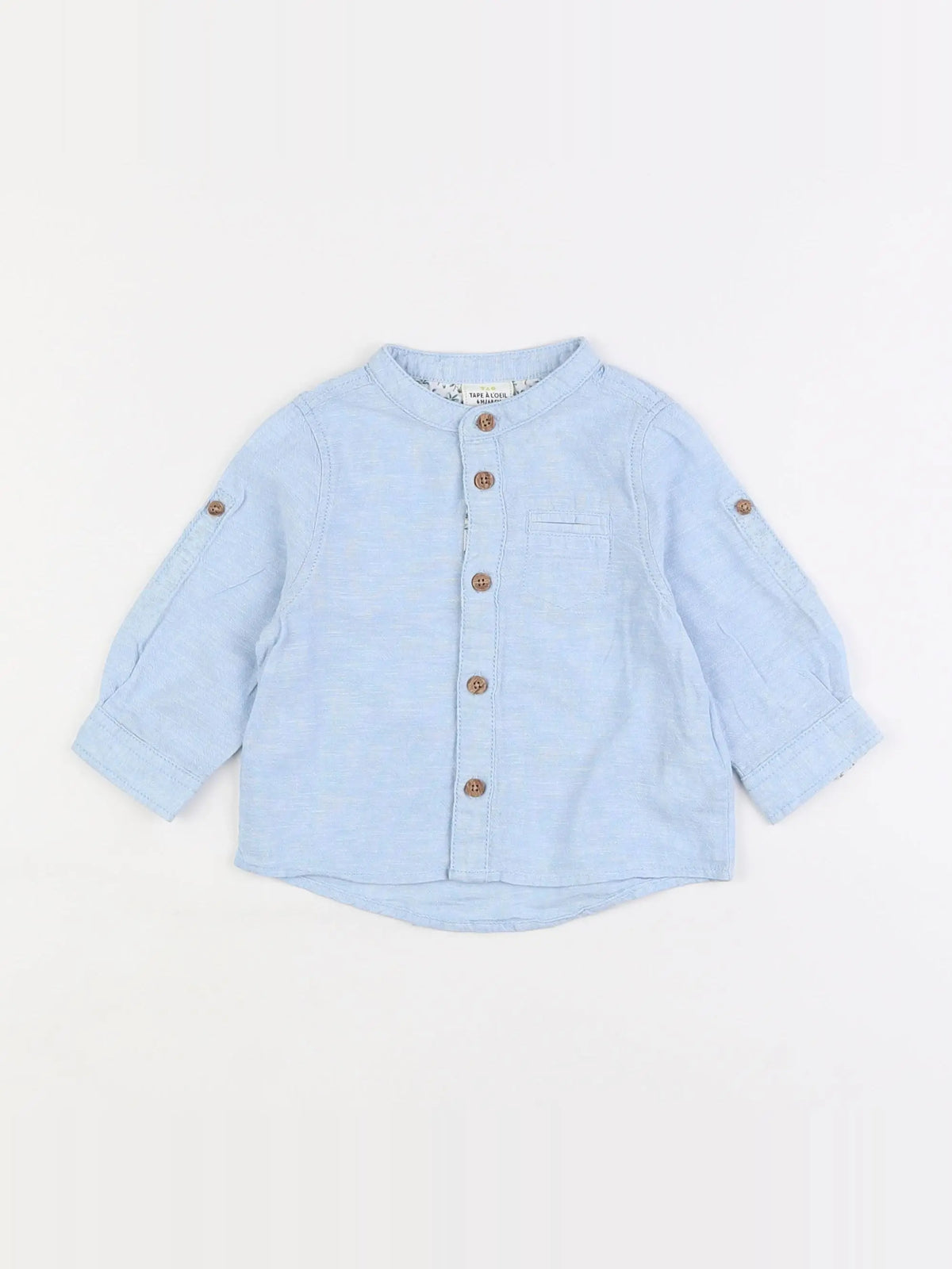 Tape à l'oeil - chemise bleu - 6 mois