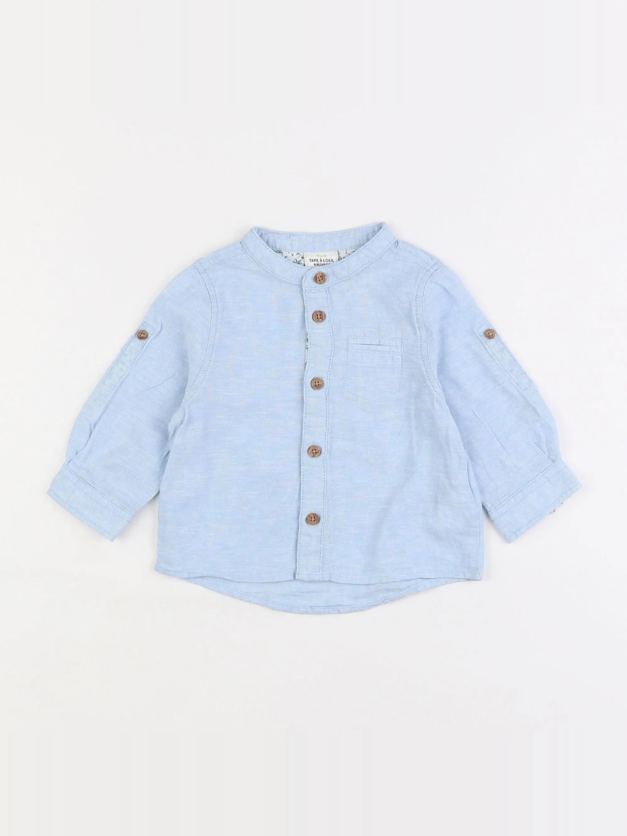 Tape à l'oeil - chemise bleu - 6 mois