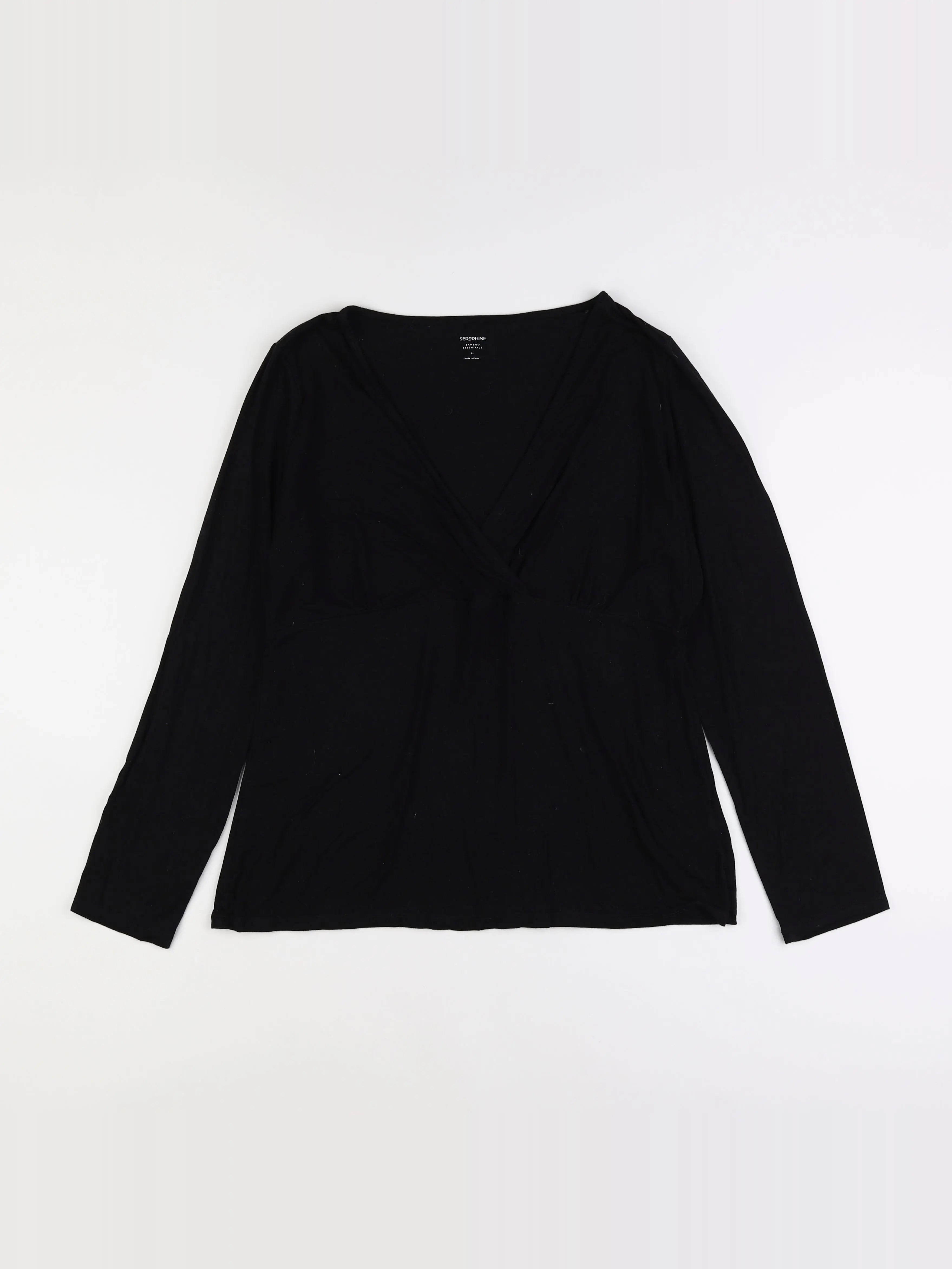 Seraphine - tee-shirt grossesse, allaitement noir - 44 à 46