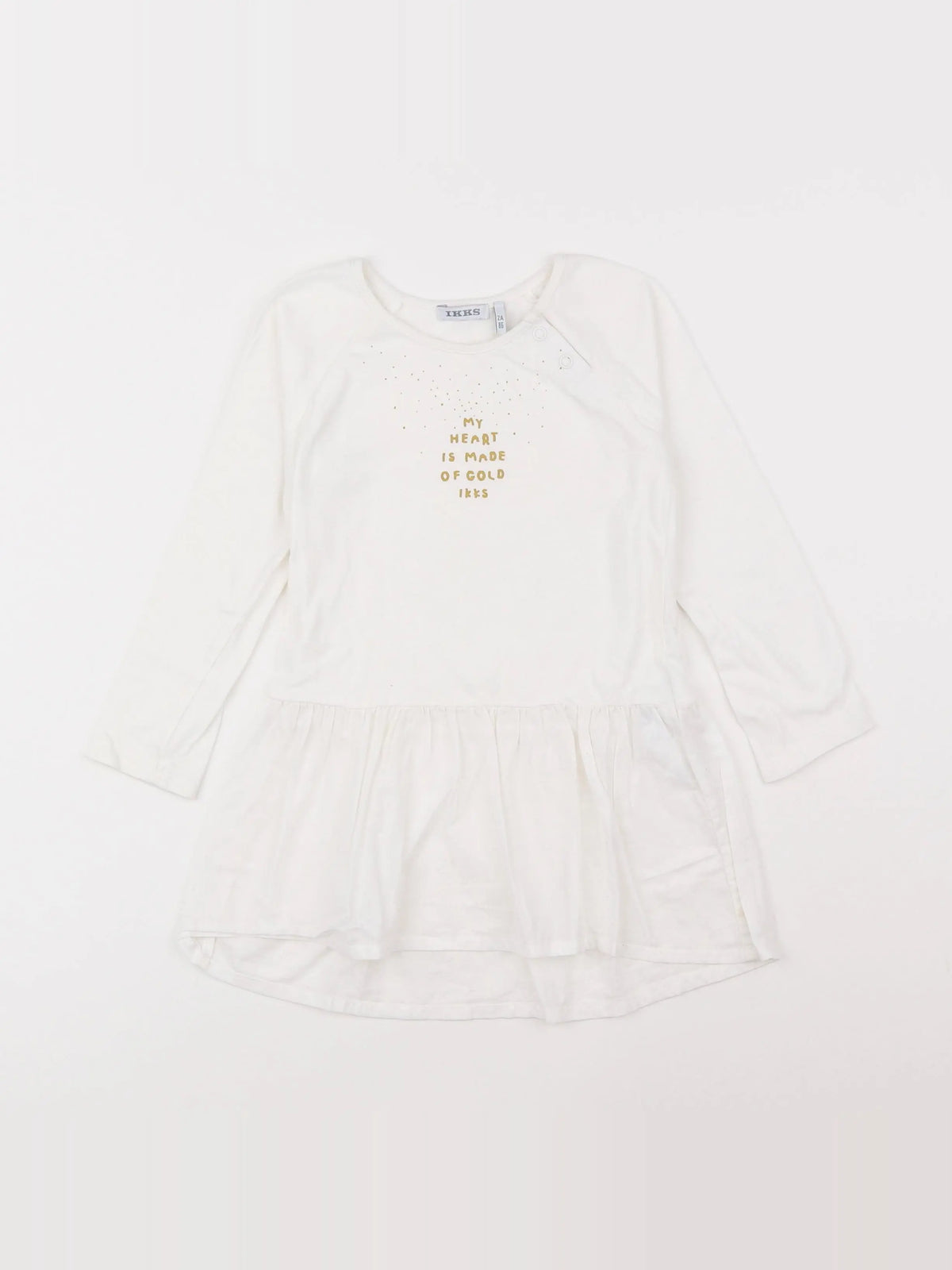 IKKS - robe blanc - 2 ans