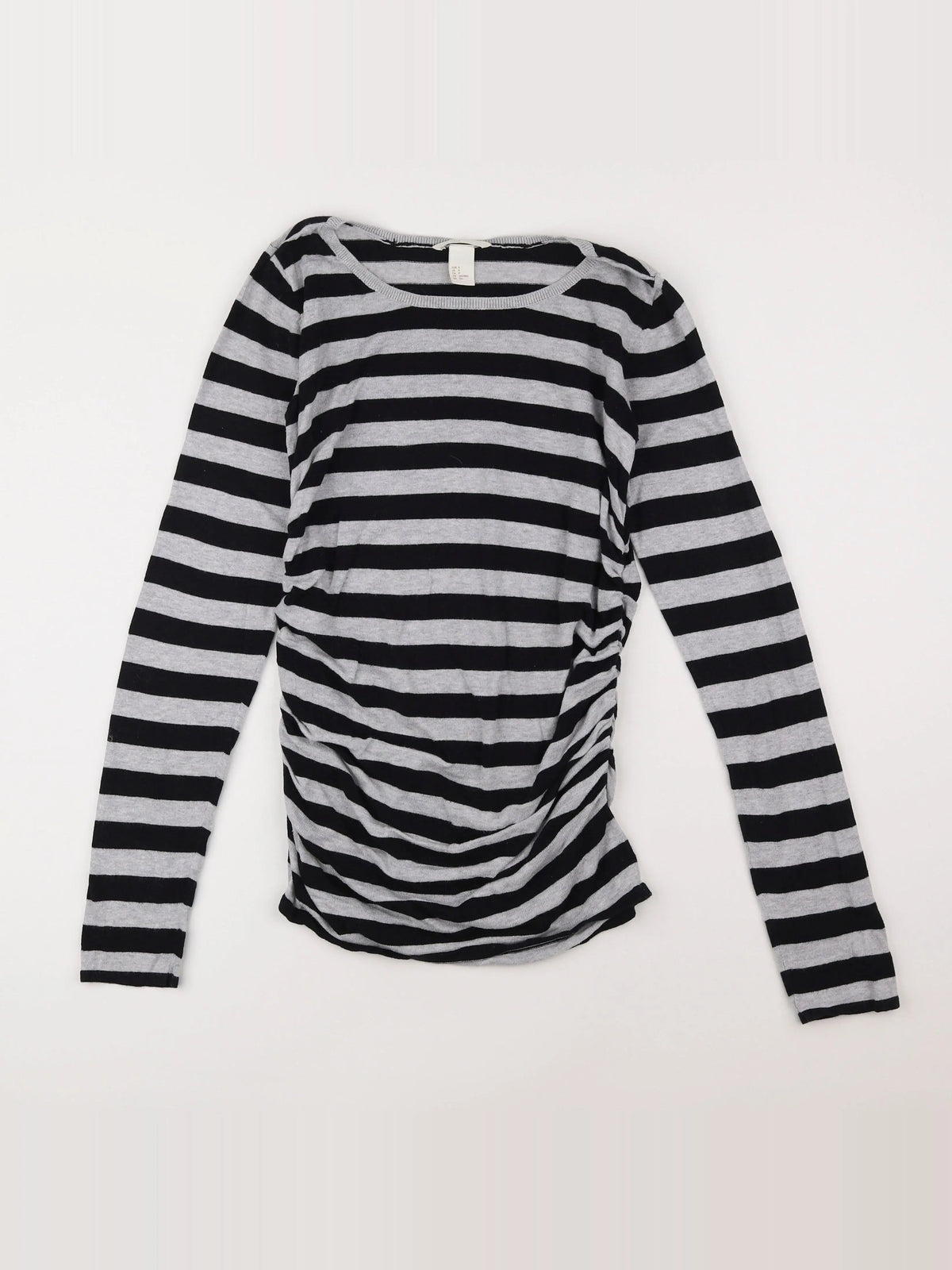 H&M - pull grossesse gris, noir - 36 à 38