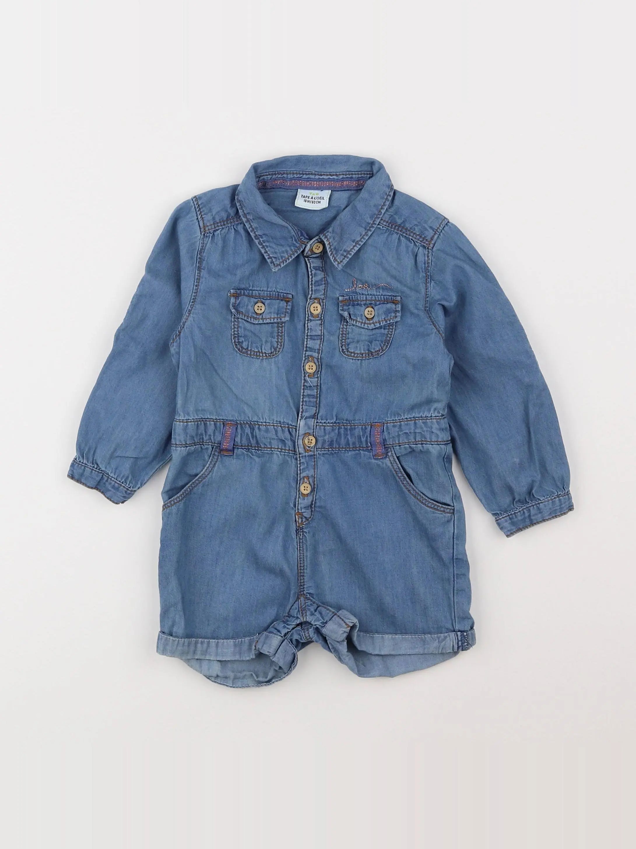 Tape à l'oeil - combinaison bleu - 18 mois