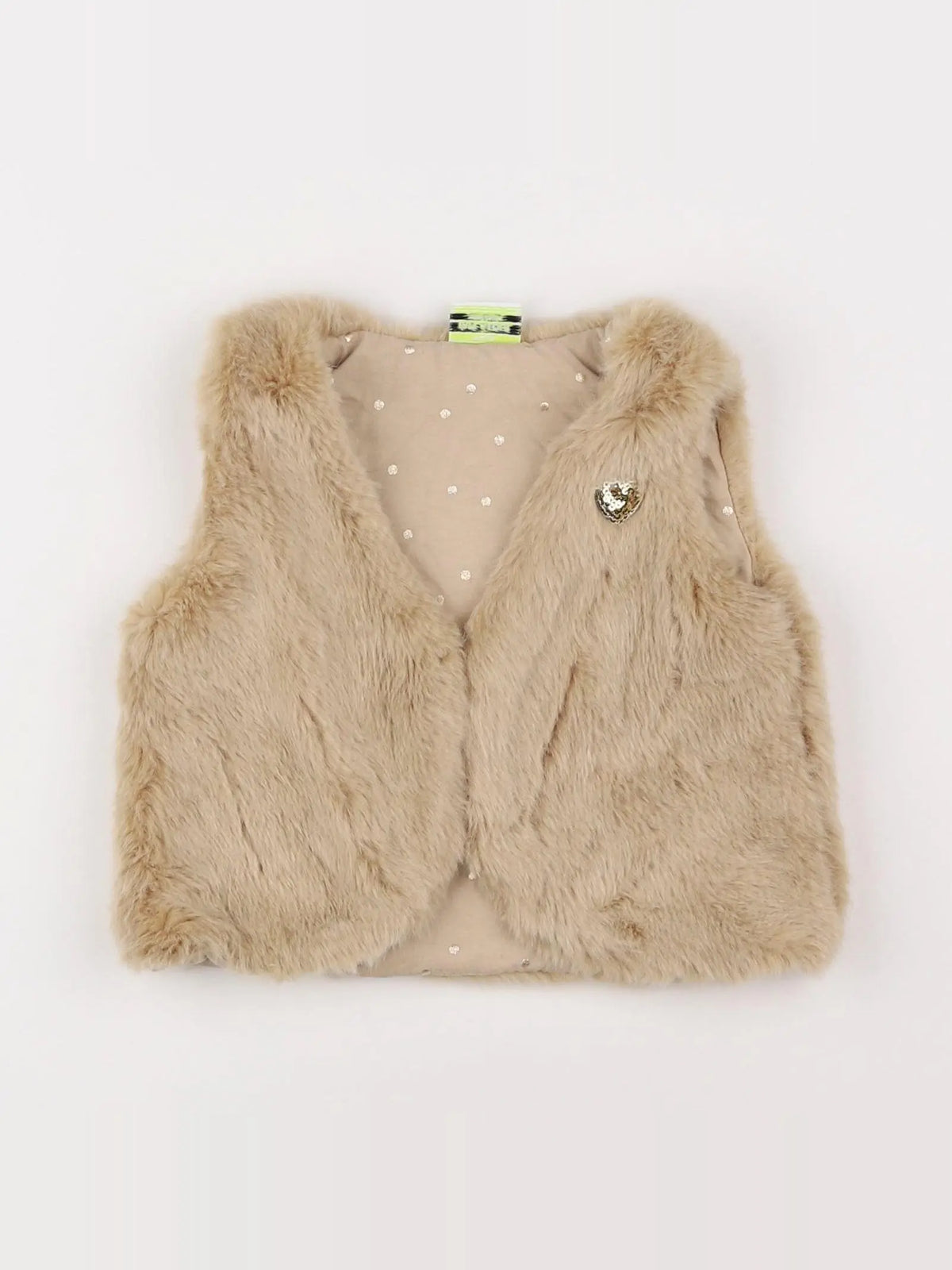 Tape à l'oeil - gilet beige - 9 mois