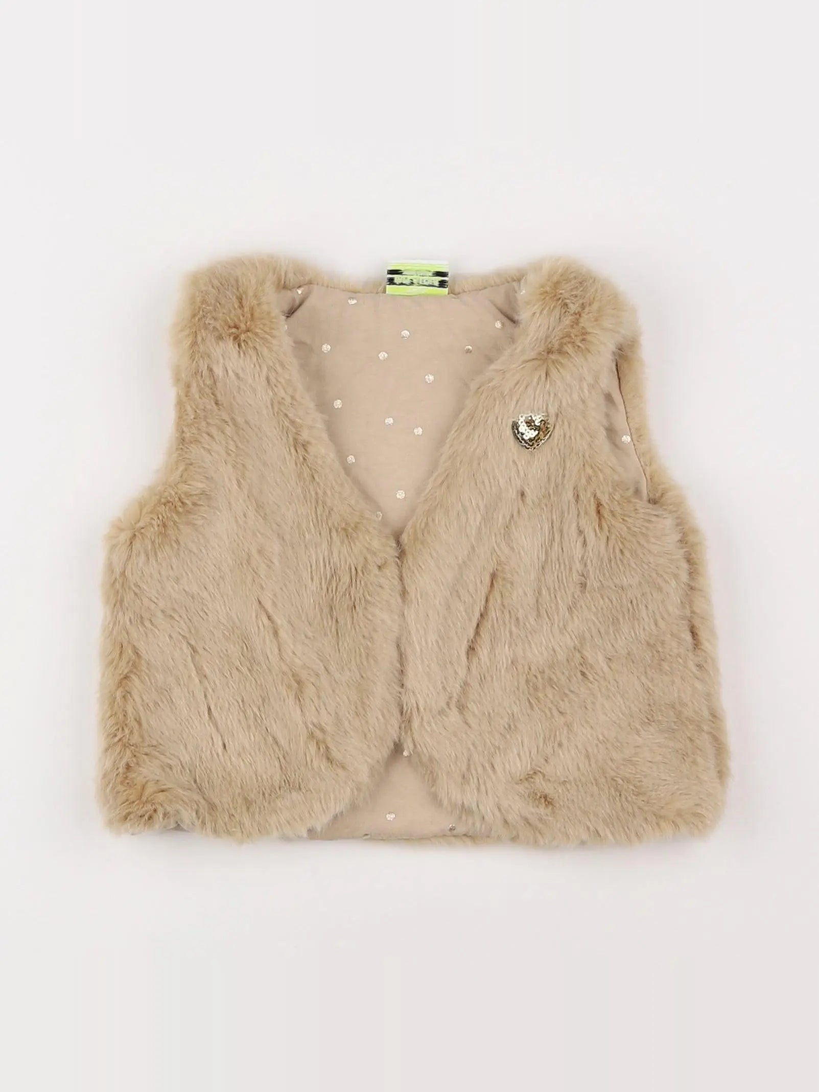 Tape à l'oeil - gilet beige - 9 mois