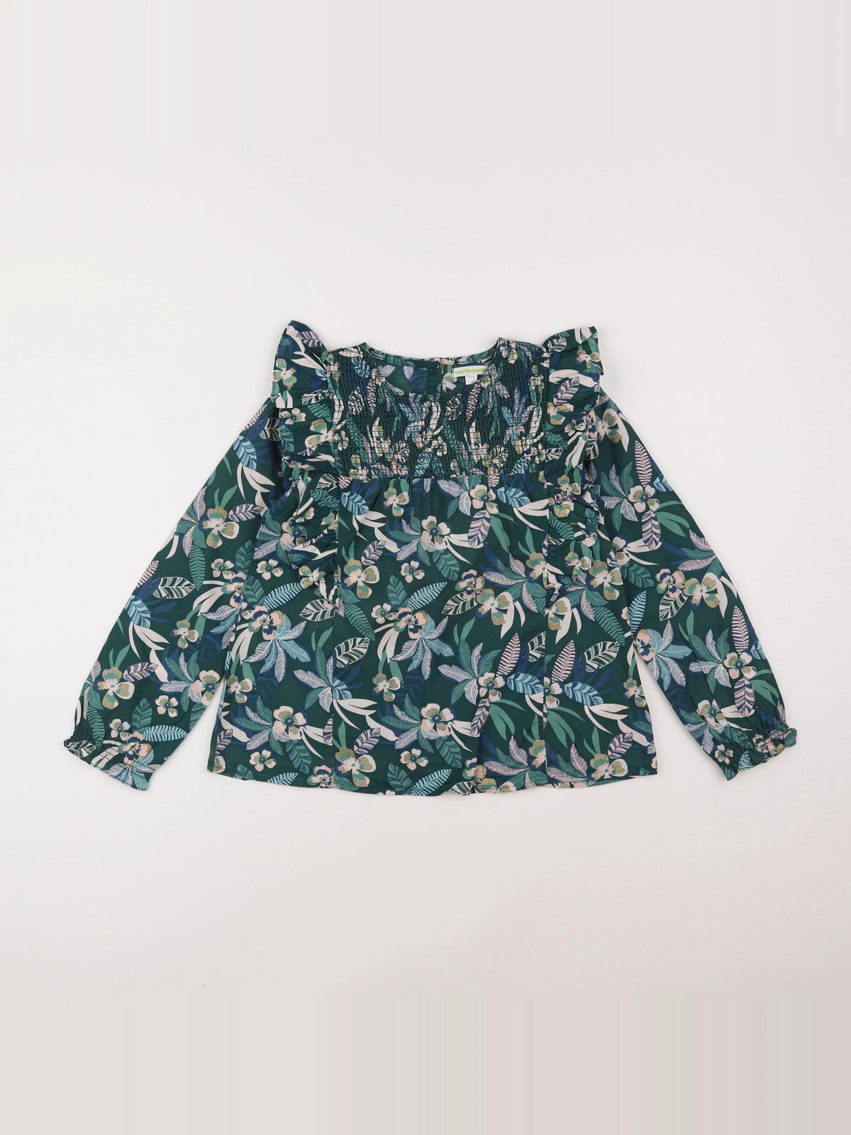 Vertbaudet - blouse vert - 9 ans