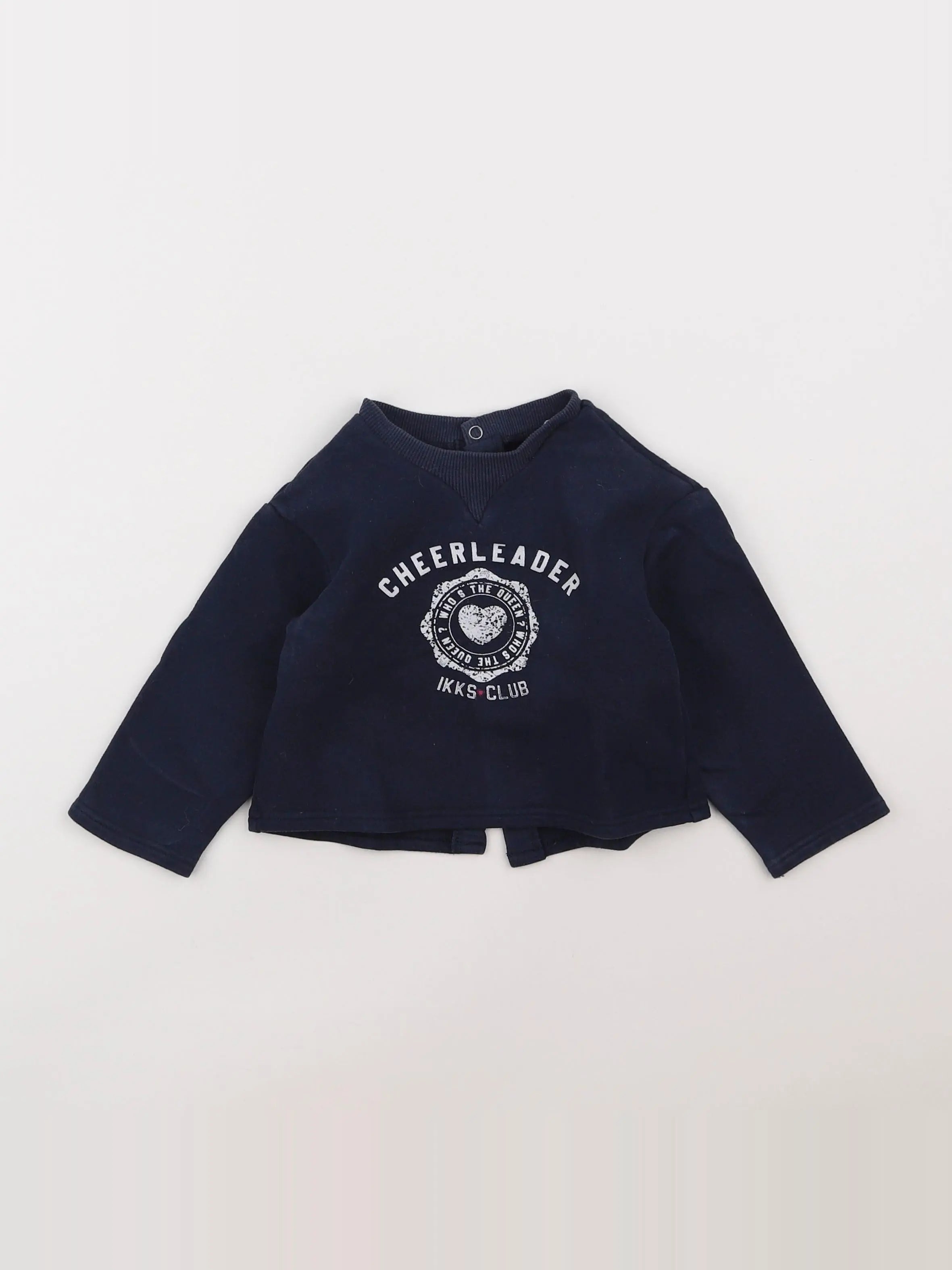 IKKS - sweat bleu - 18 mois