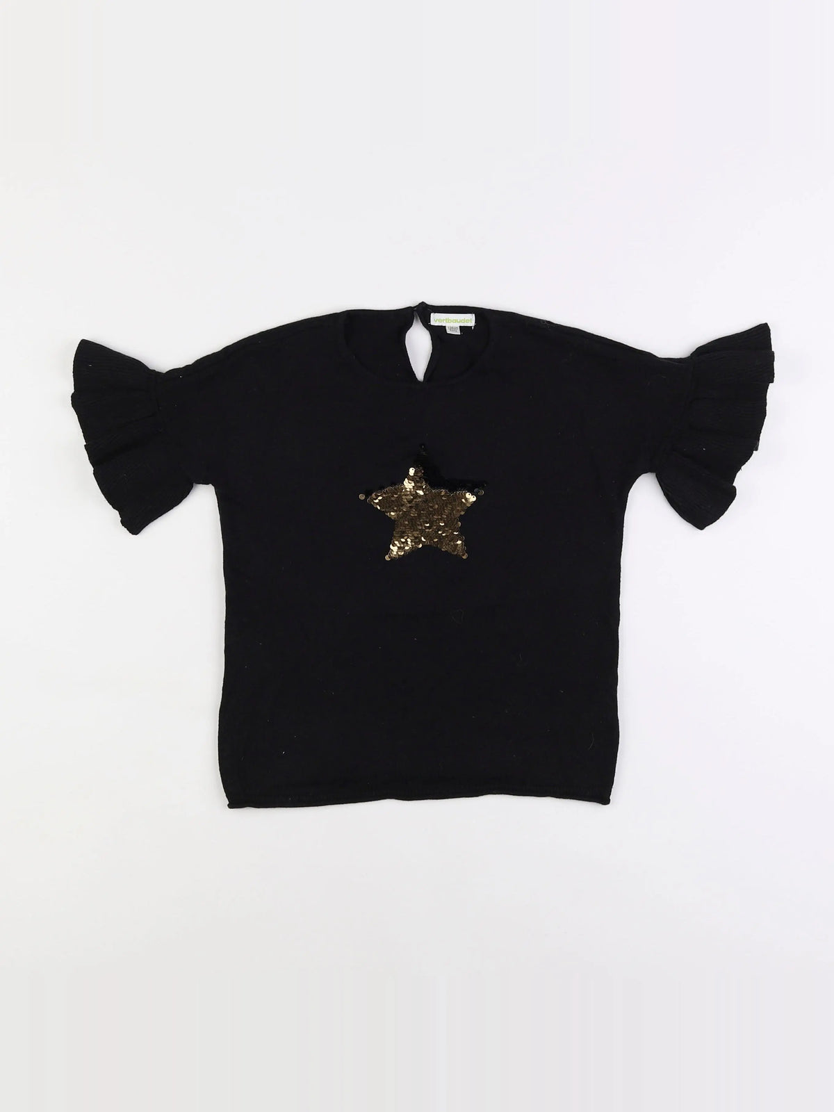 Vertbaudet - pull noir - 8 ans