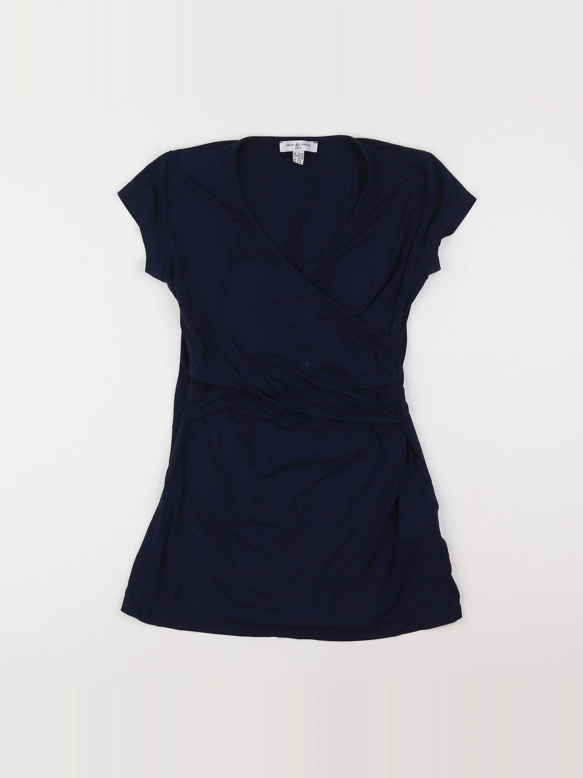 Envie de fraise - tee-shirt grossesse, allaitement bleu - 34 à 36