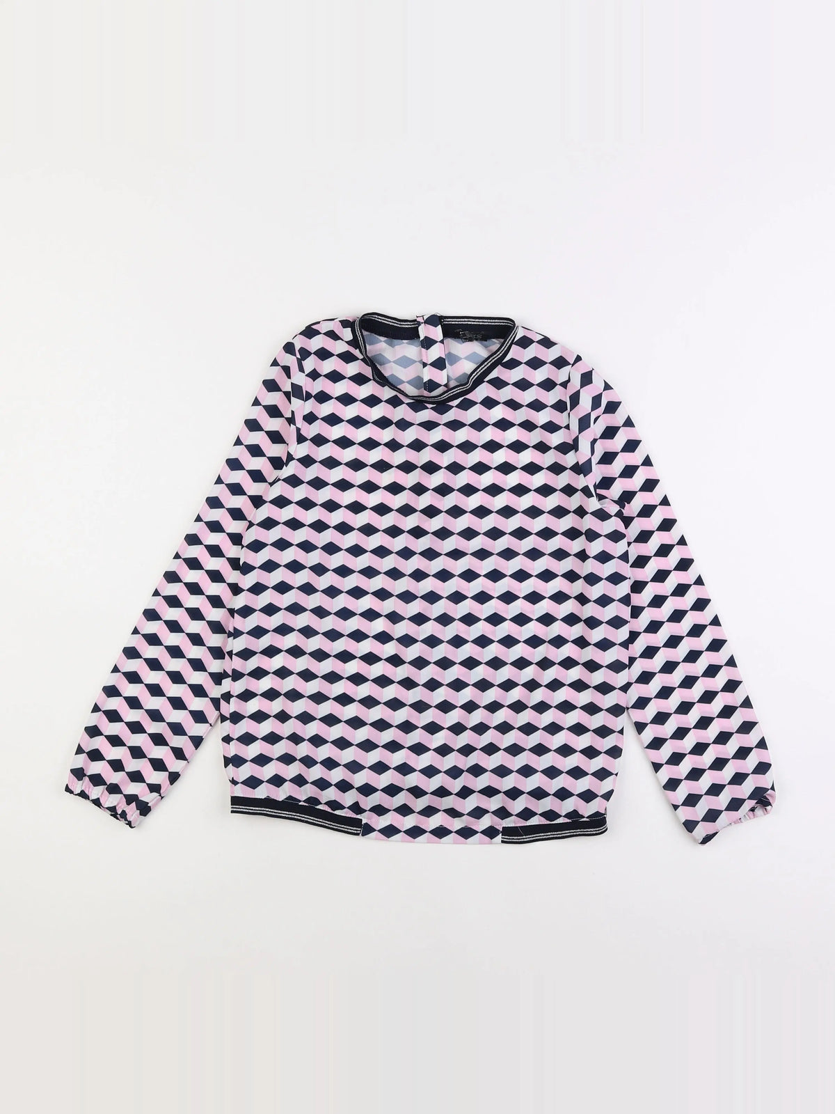 IKKS - blouse rose, noir - 10 ans