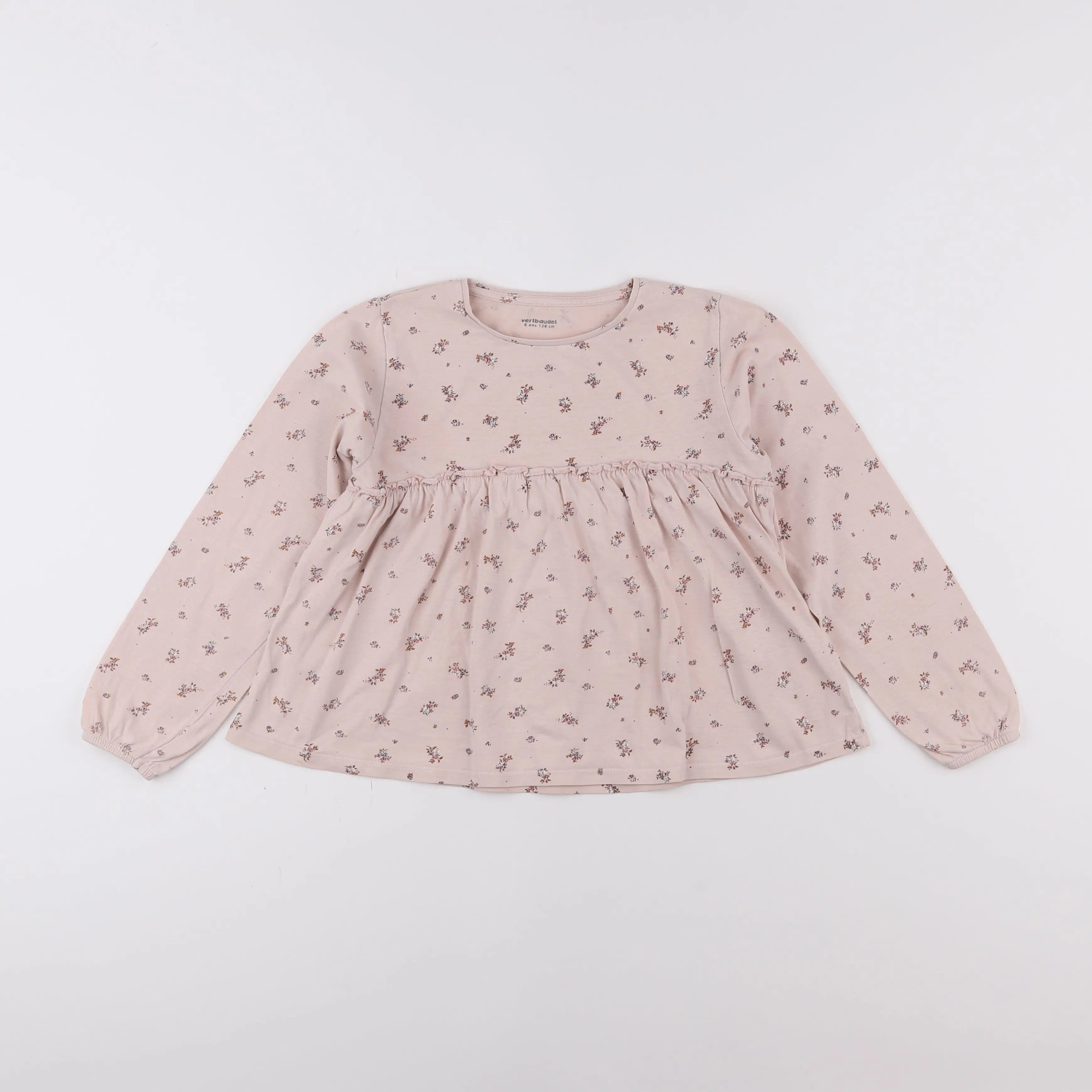 Vertbaudet - tee-shirt rose - 8 ans