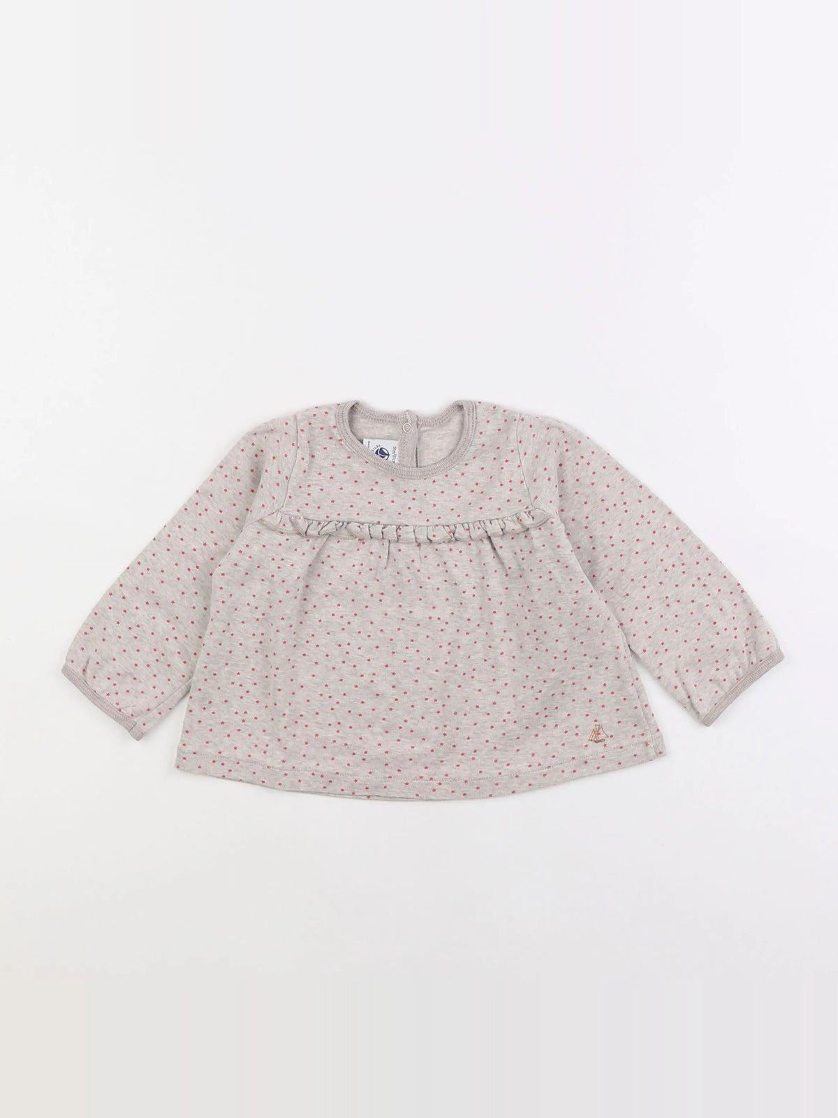 Petit Bateau - tee-shirt gris - 18 mois